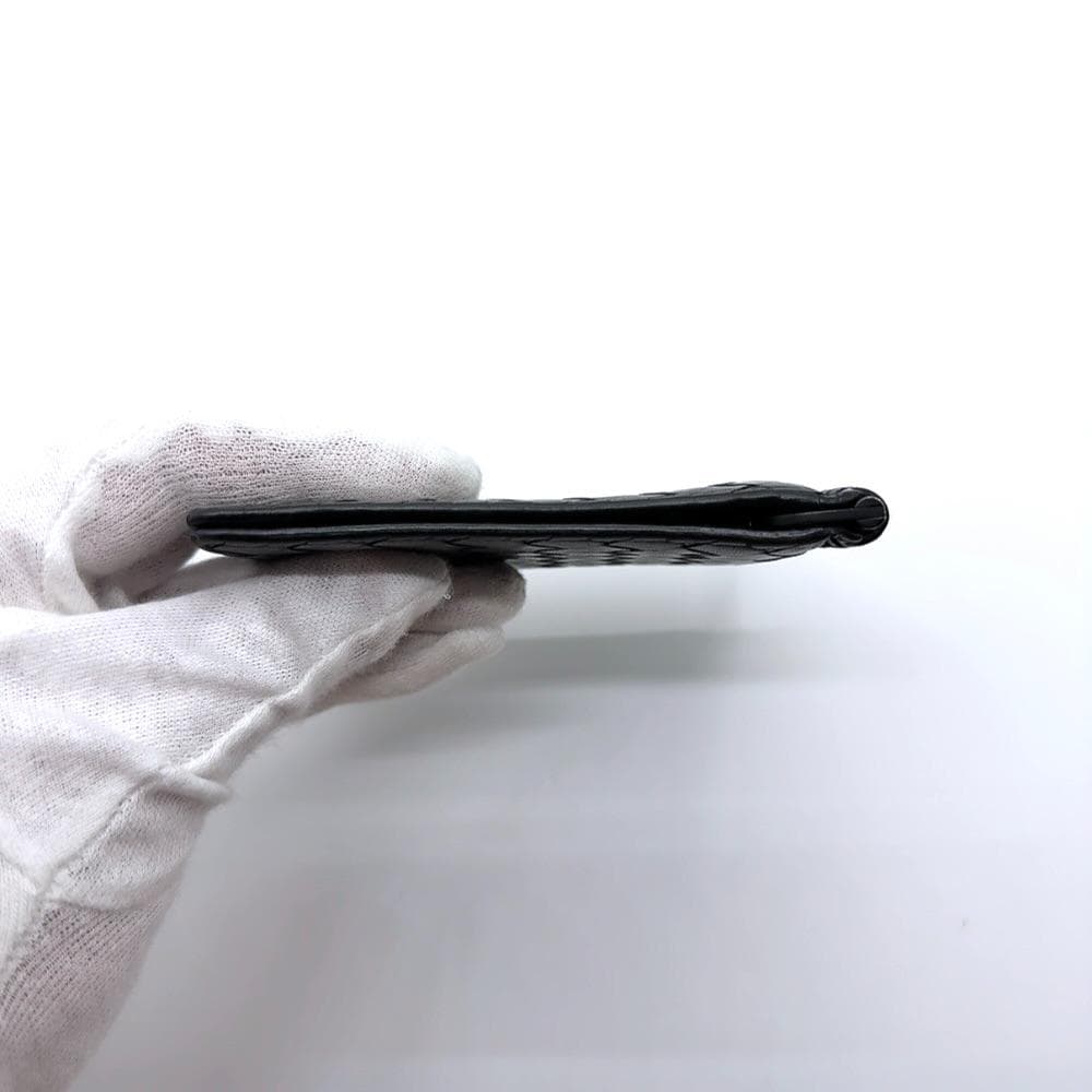 ◇ボッテガヴェネタ◇イントレチャート/マネークリップ/ブラック/ブランド