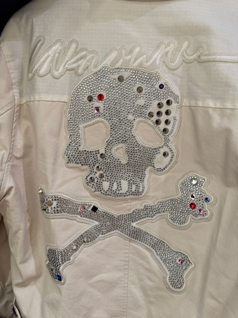 【UNKNOWN LONDON】SKELETON LEATHER JACKET