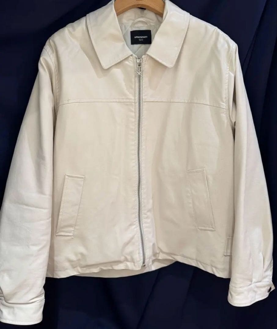 【UNKNOWN LONDON】SKELETON LEATHER JACKET