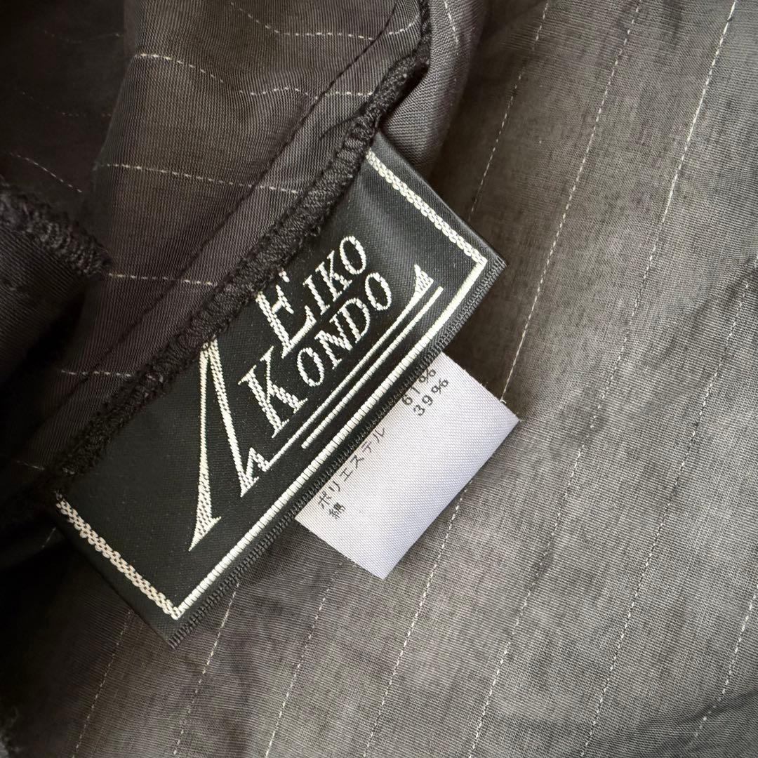 EIKO KONDO エイココンドウ タフタ フード付き ロングコート 42