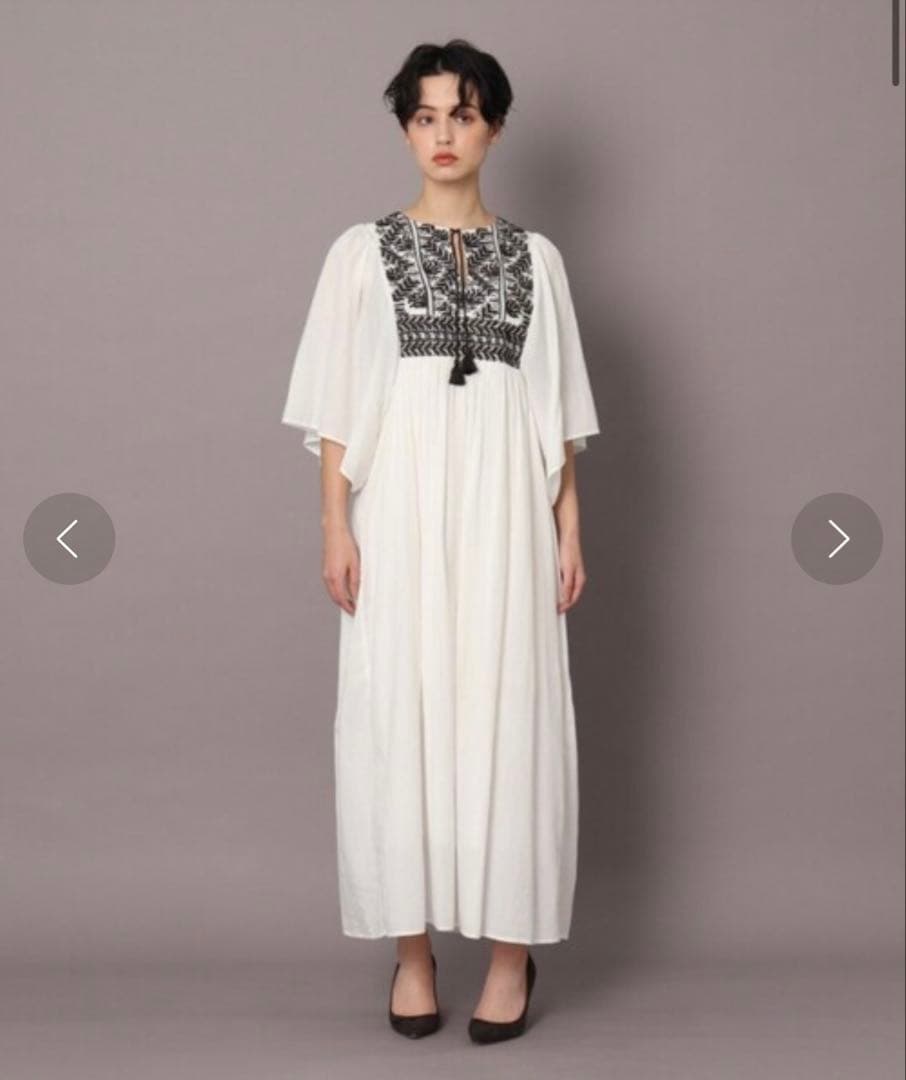 sara mallika 刺繍ワンピース