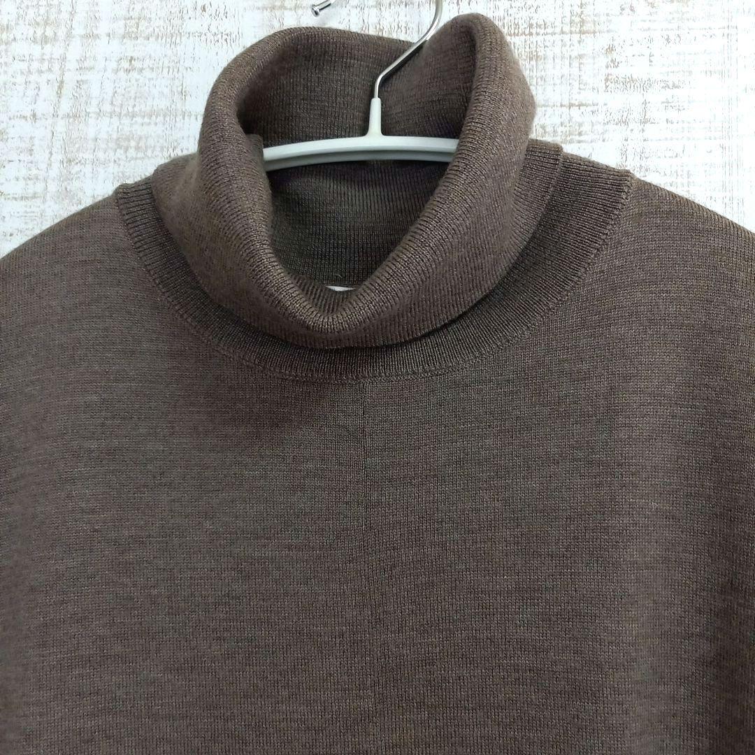 ☆美品☆ ebure ソフトファイン ウール ハイネック ニット ワンピース