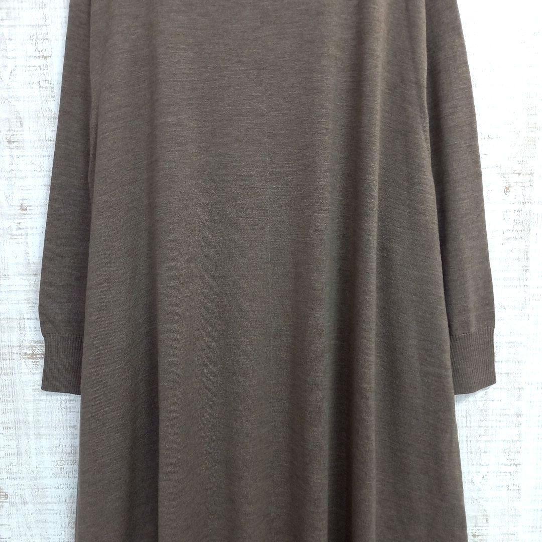 ☆美品☆ ebure ソフトファイン ウール ハイネック ニット ワンピース