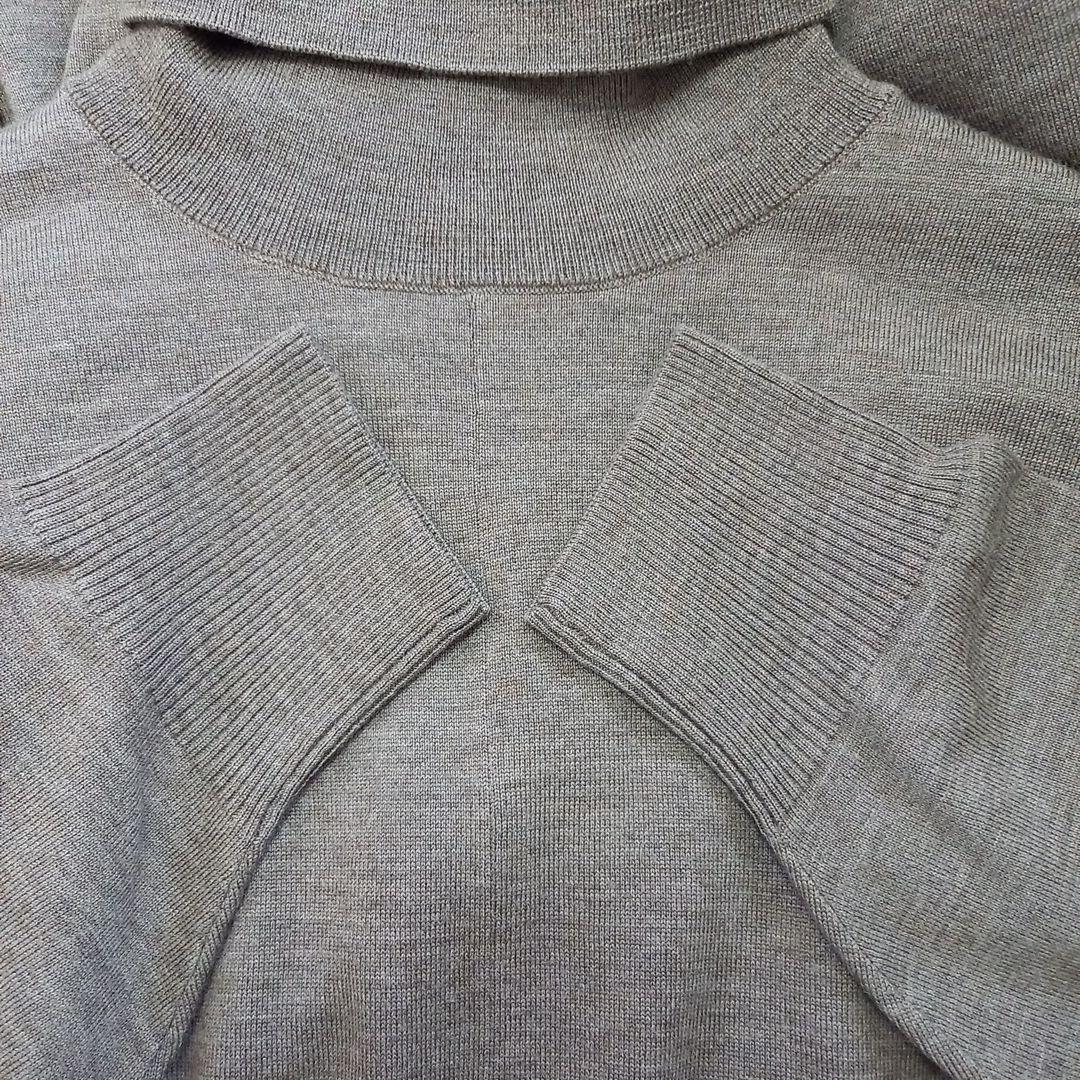 ☆美品☆ ebure ソフトファイン ウール ハイネック ニット ワンピース