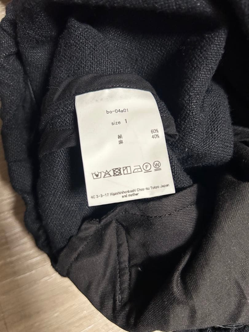 barbell object ノーカラージャケット 黒 1