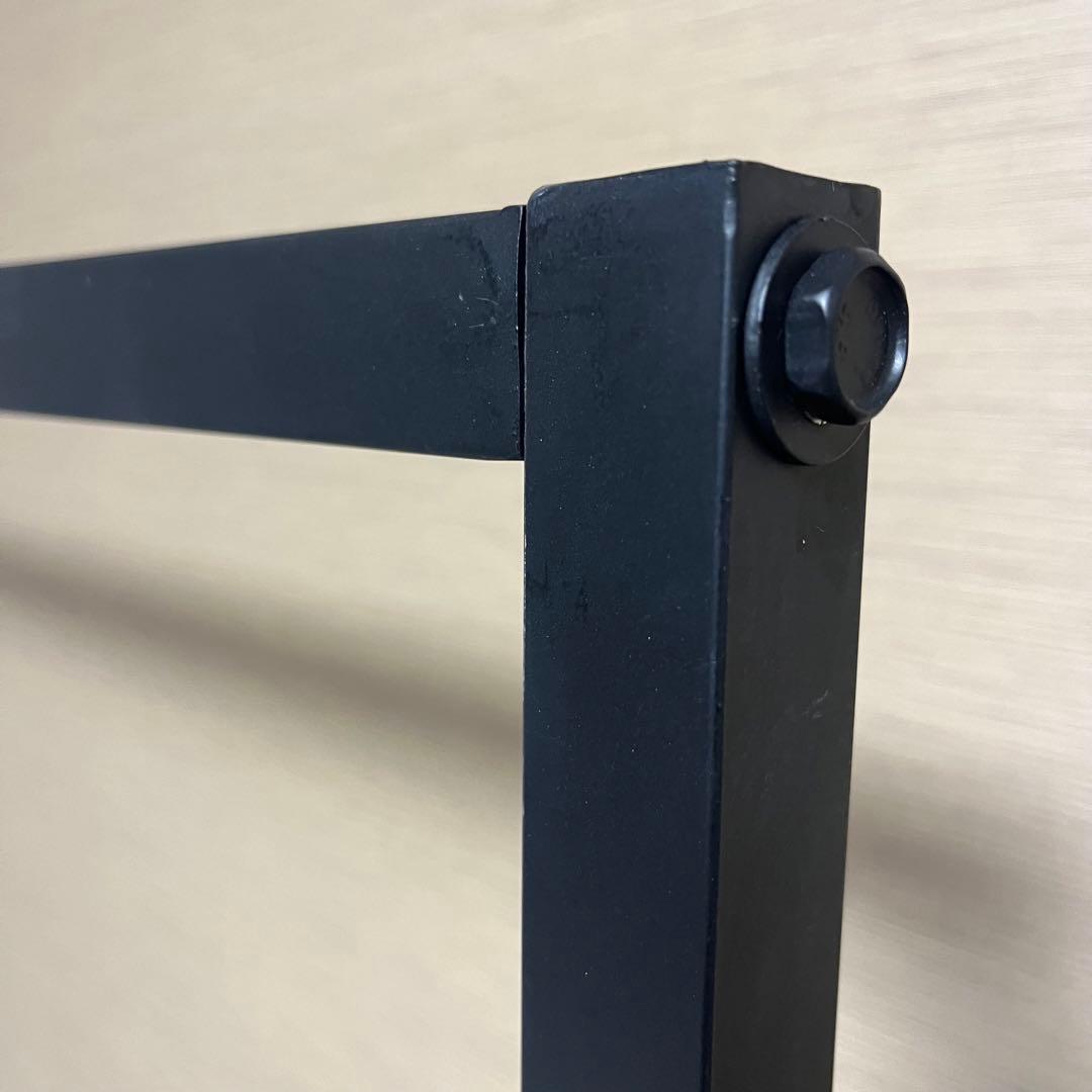 ハンガーラック アイアン 服 収納 シンプル 什器 黒