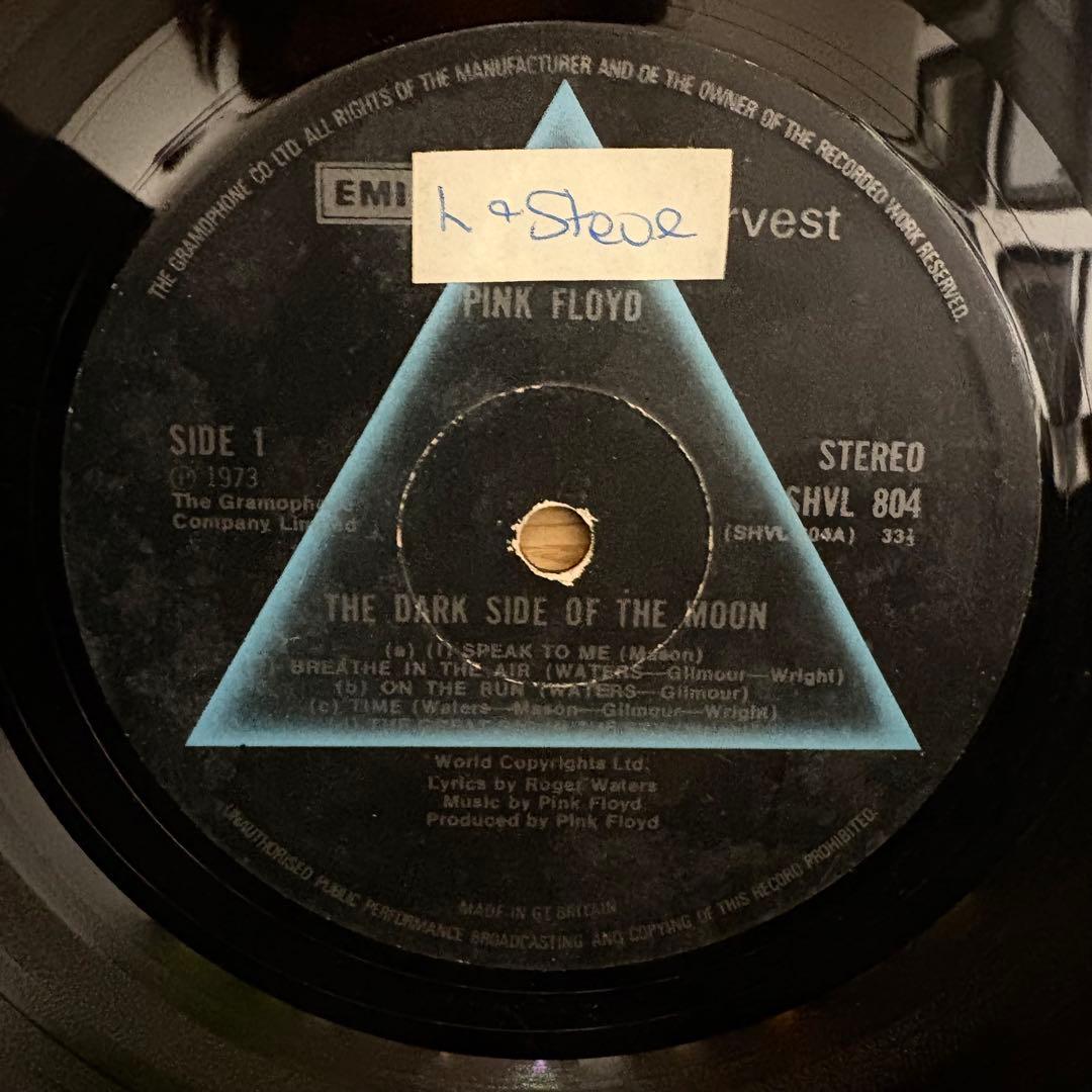 【ハイプステッカー付！】ピンク・フロイド/狂気　UKオリジ　マト3/3極初期盤！