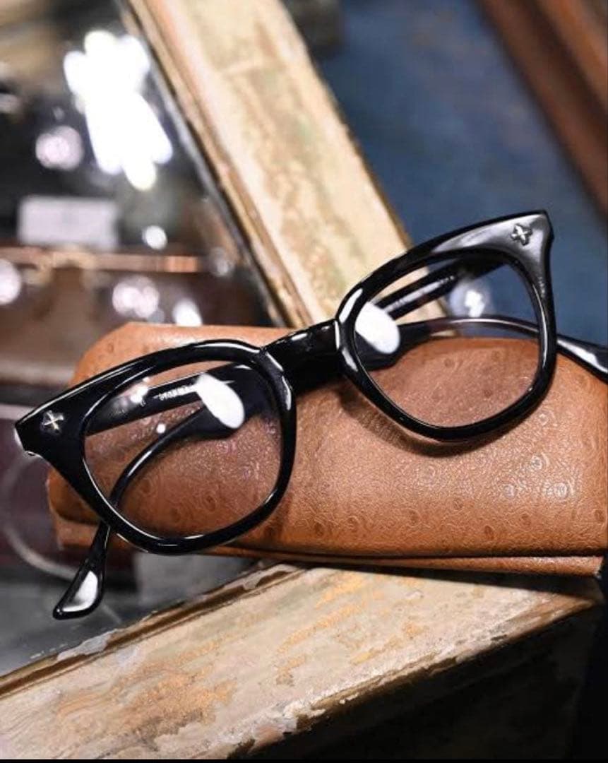 ボシュロム Z87 クロスヒンジ ブラック 46/18 vintage USA