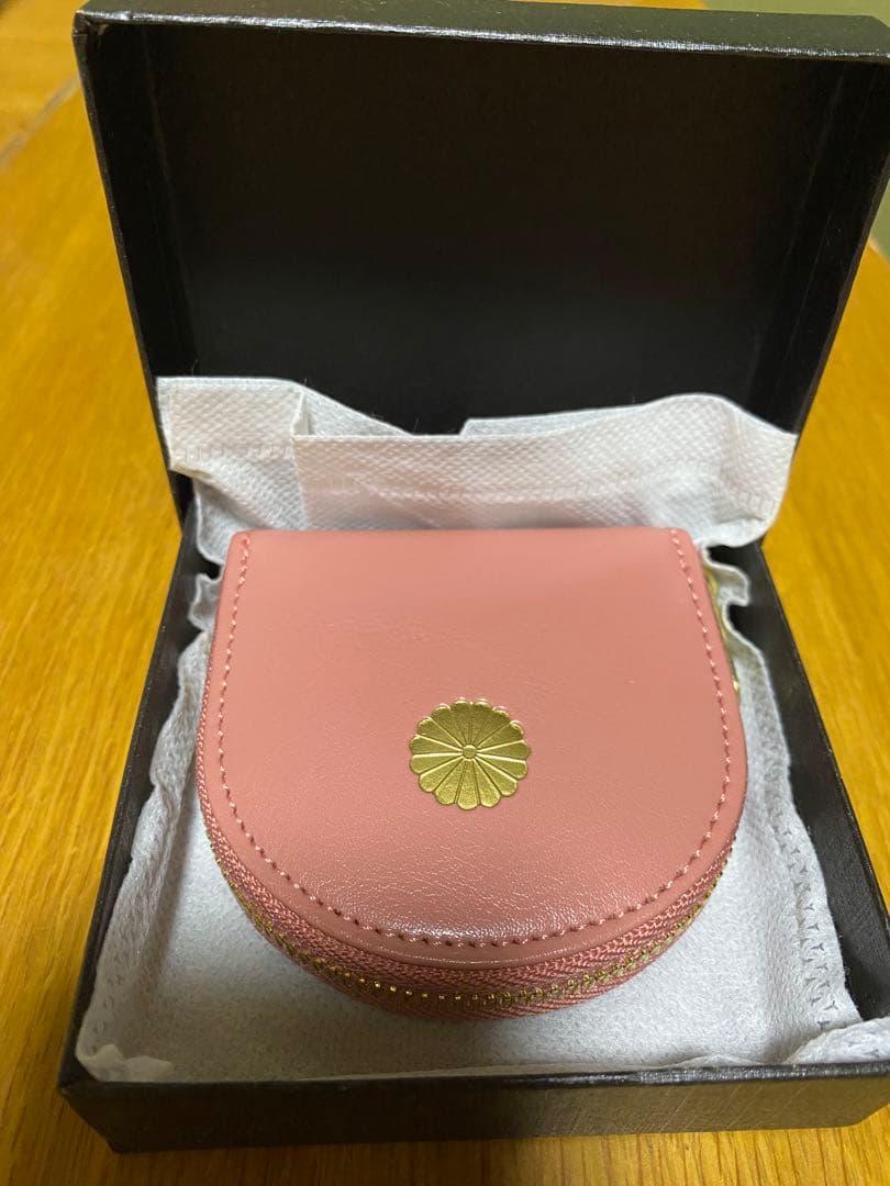 皇居 ケース 小銭入れ 財布 ピンク