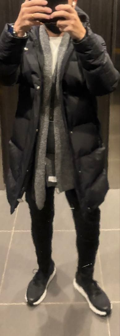 美品　ジョンストンズ　カシミヤ　カシミア　マフラー　ストール　ブラック　グレー