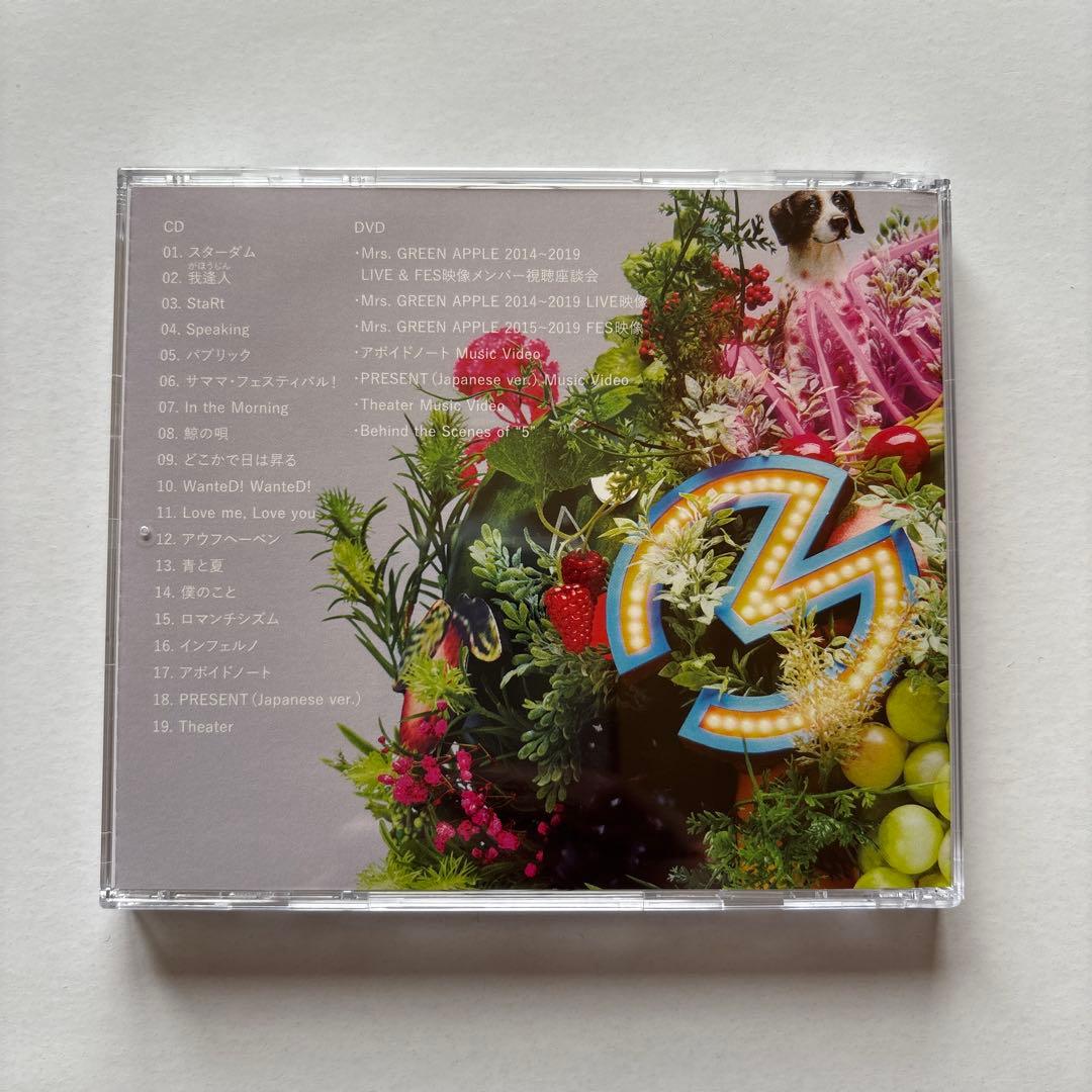 Mrs. GREEN APPLE 5 CD＋DVD 初回限定盤　ミセス