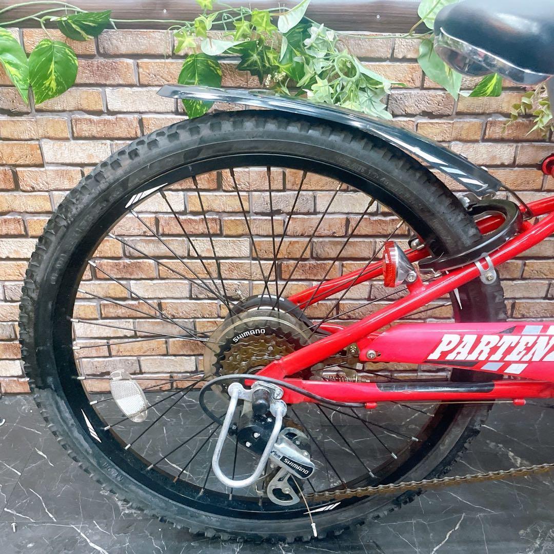 【23】子供用自転車 子供車 PARTENZA レッド 22インチ