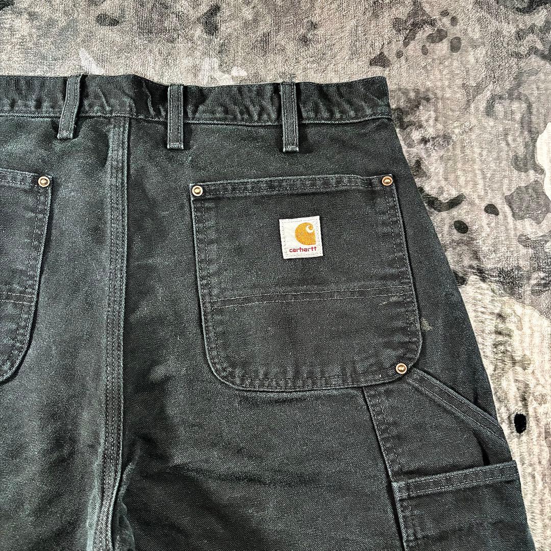 超スペシャル 状態◎ ブラックフェード ダック地 厚手 ゆるだぼ 一点物 美品