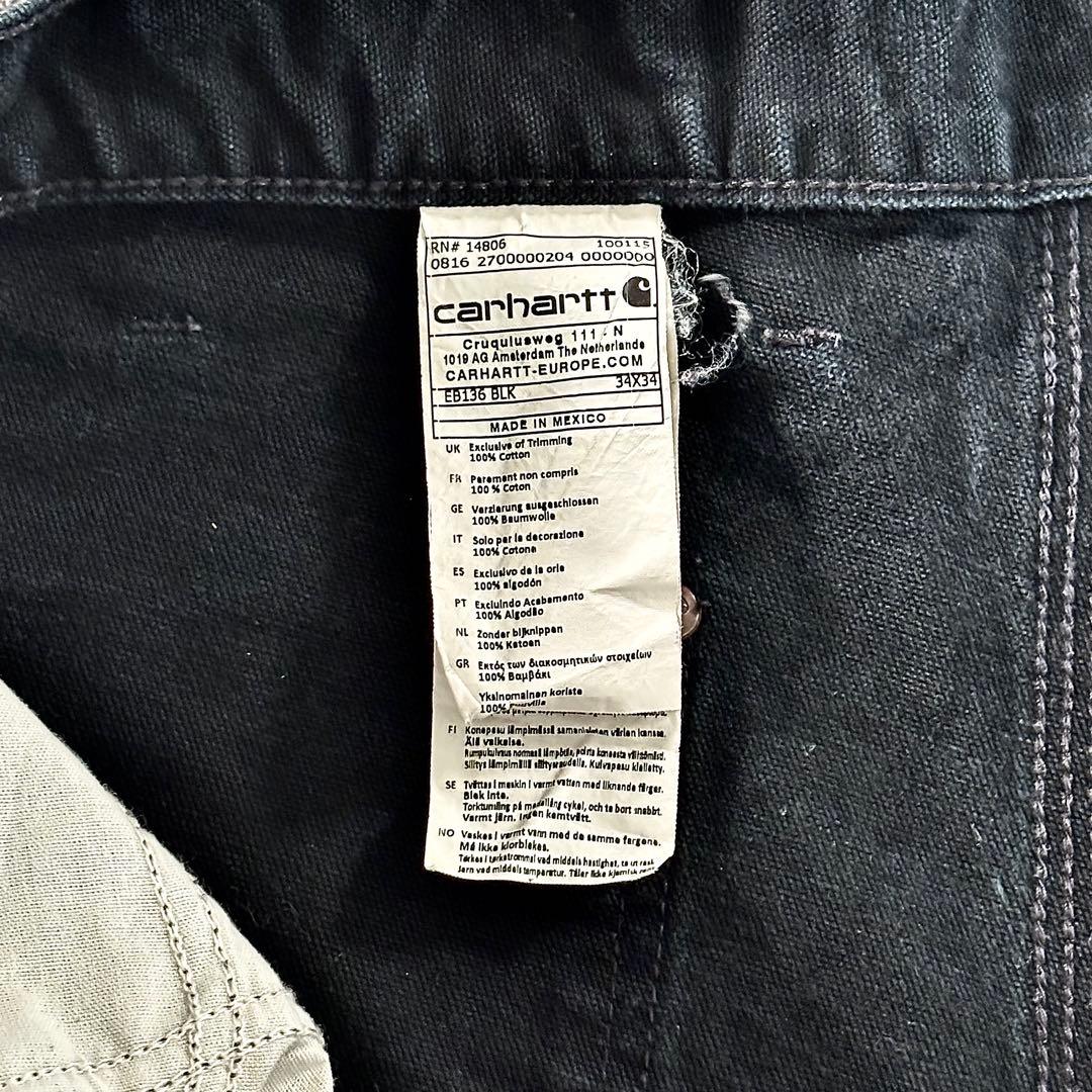 超スペシャル 状態◎ ブラックフェード ダック地 厚手 ゆるだぼ 一点物 美品