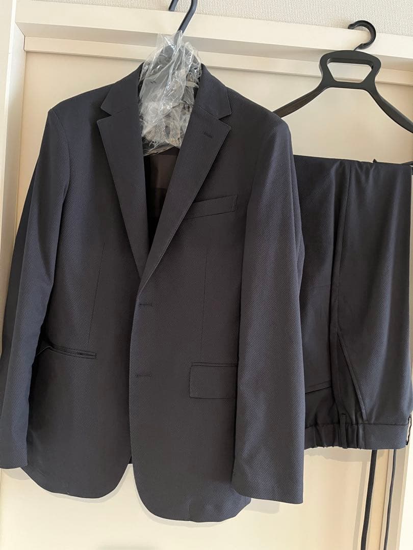jn431981美品通年ブラックレーベルネイビージャケットとパンツ セット