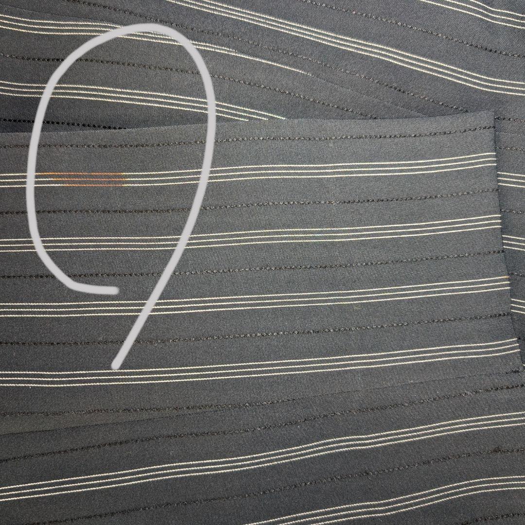 古着　スーツ　ダブル　セットアップ　ステッチ　ストライプ　パッチポケット