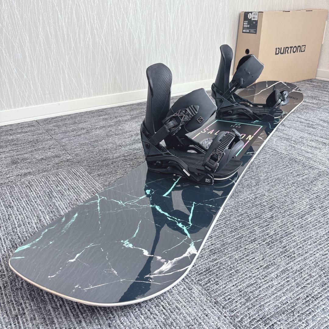 41超美品❗️超豪華❗️サロモン スノーボードセット★スノボ151cm+ビン付