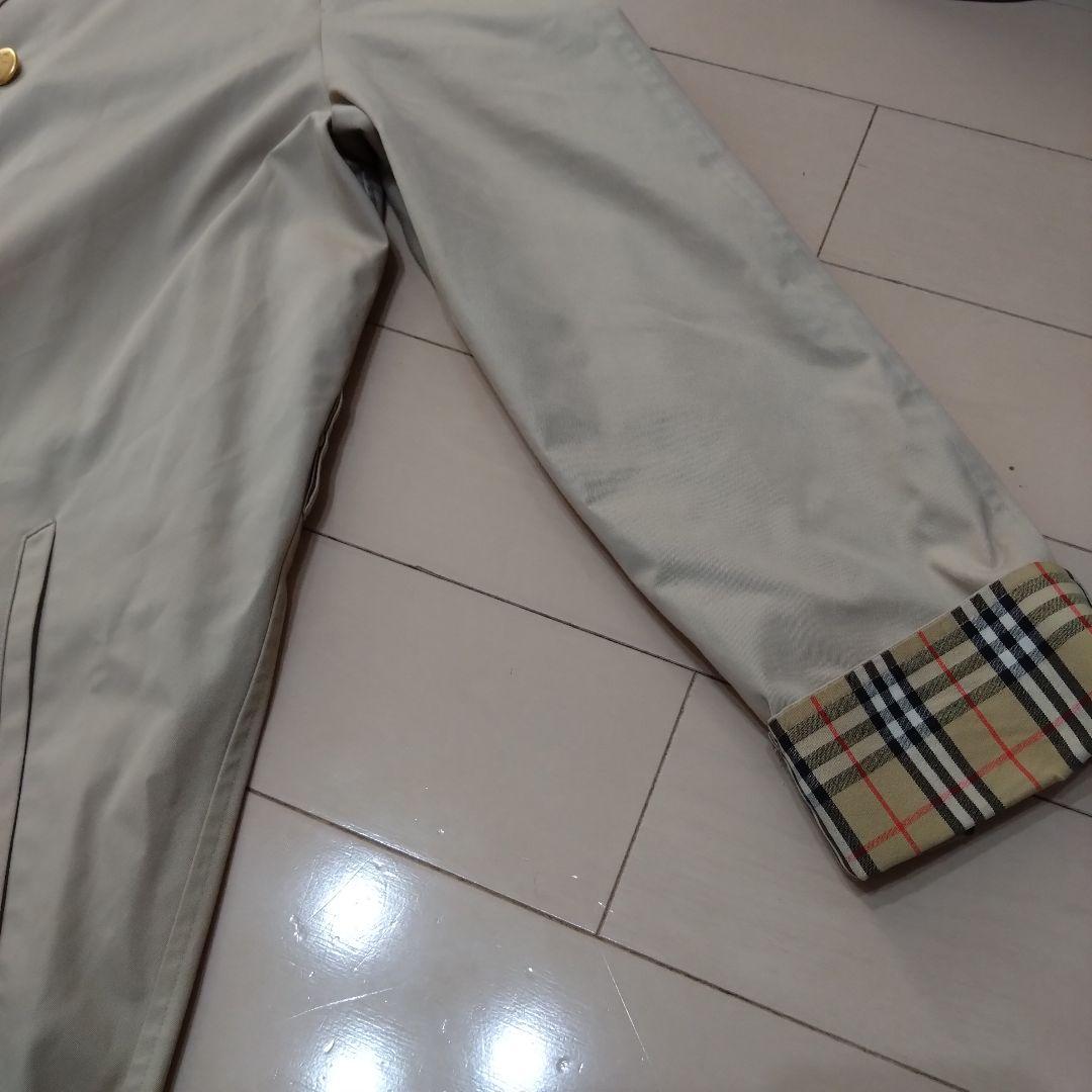 ヴィンテージ バーバリー ステンカラーコート 金ボタン トレンチコート