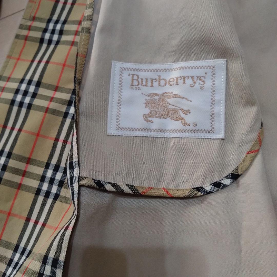 ヴィンテージ バーバリー ステンカラーコート 金ボタン トレンチコート