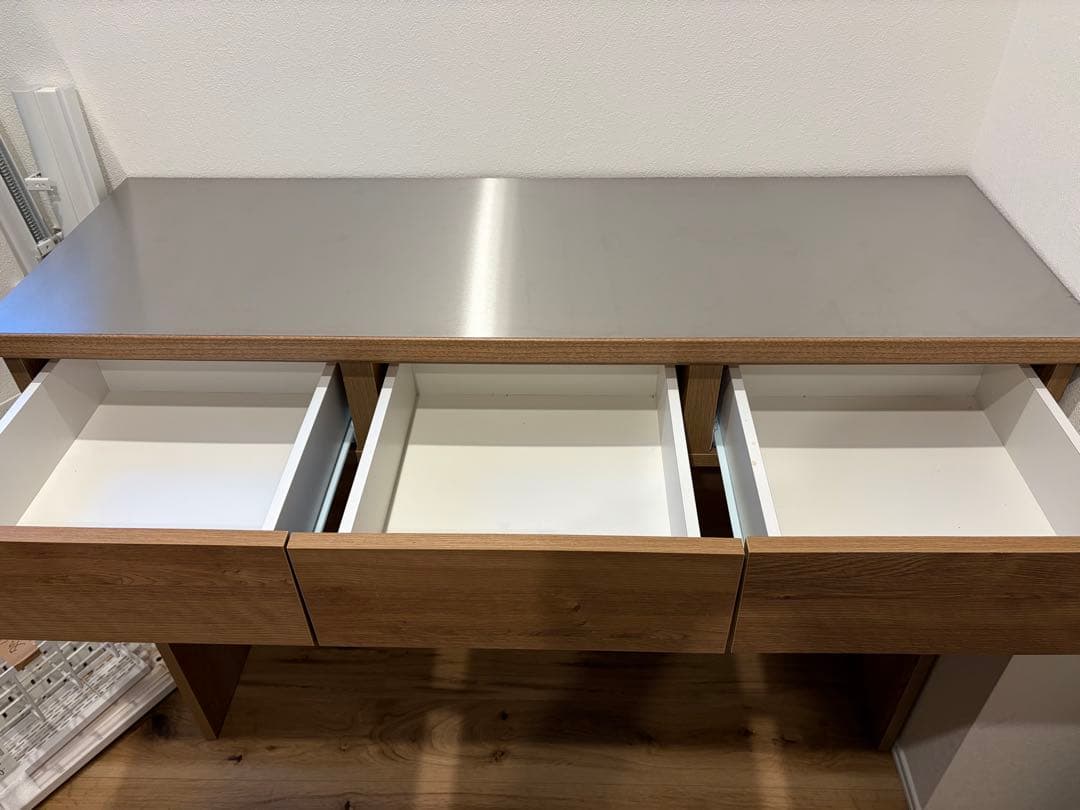 【5年保証・美品・送料込】ニトリ　ステンレスカウンター