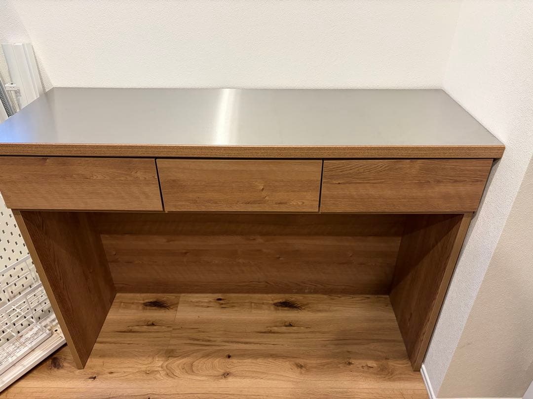 【5年保証・美品・送料込】ニトリ　ステンレスカウンター