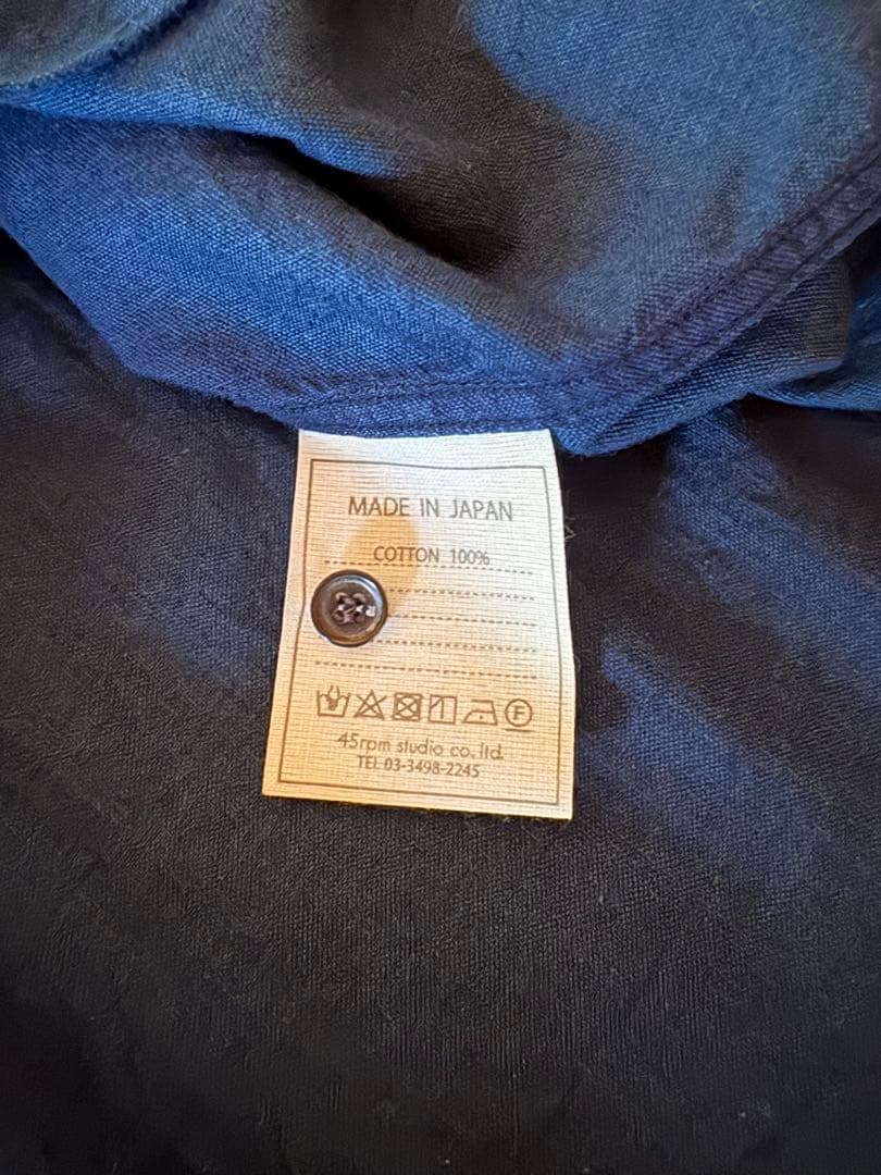 45r インディゴ染めチュニック