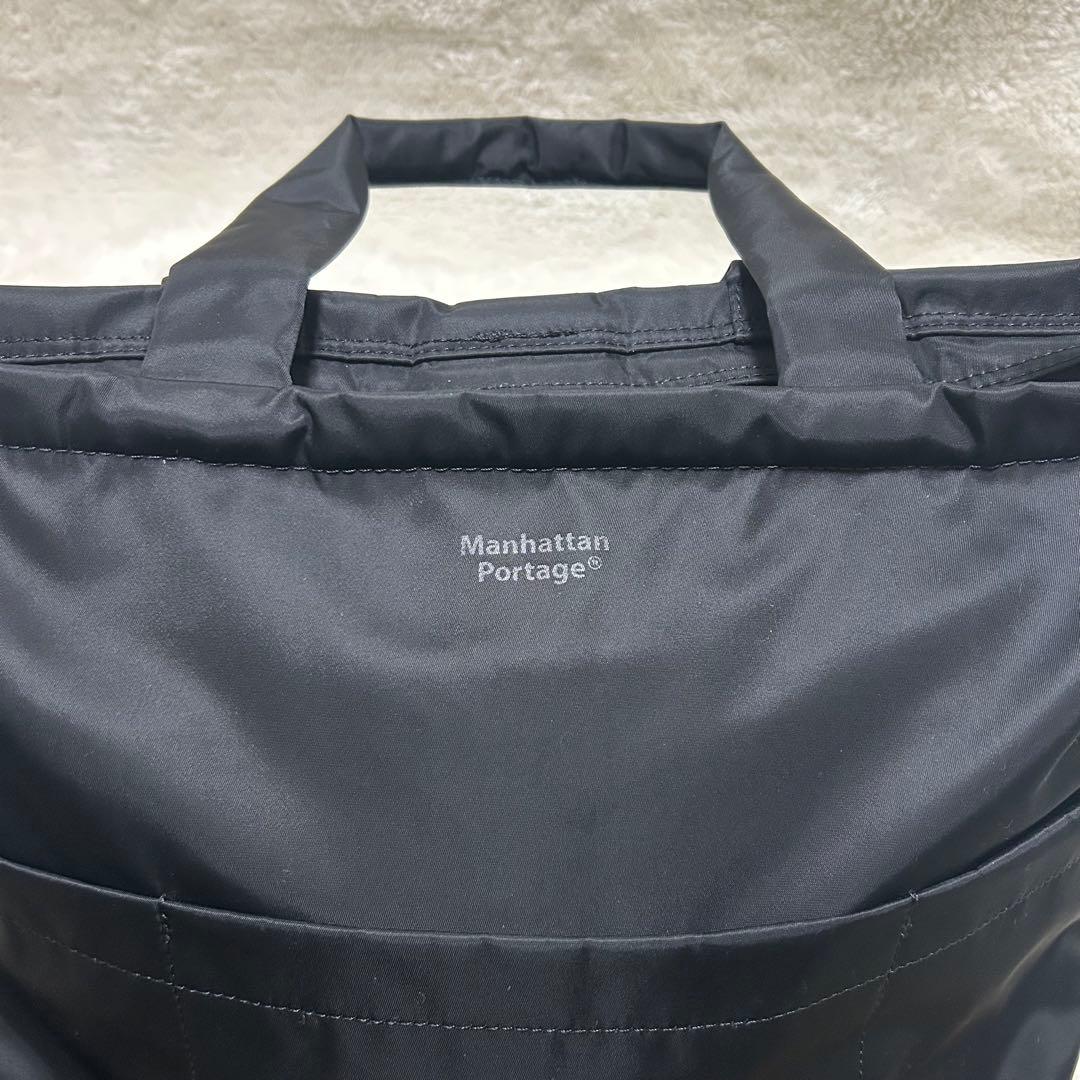 マンハッタンポーテージ グローブトロッター トートバッグ ブラック PC収納付き