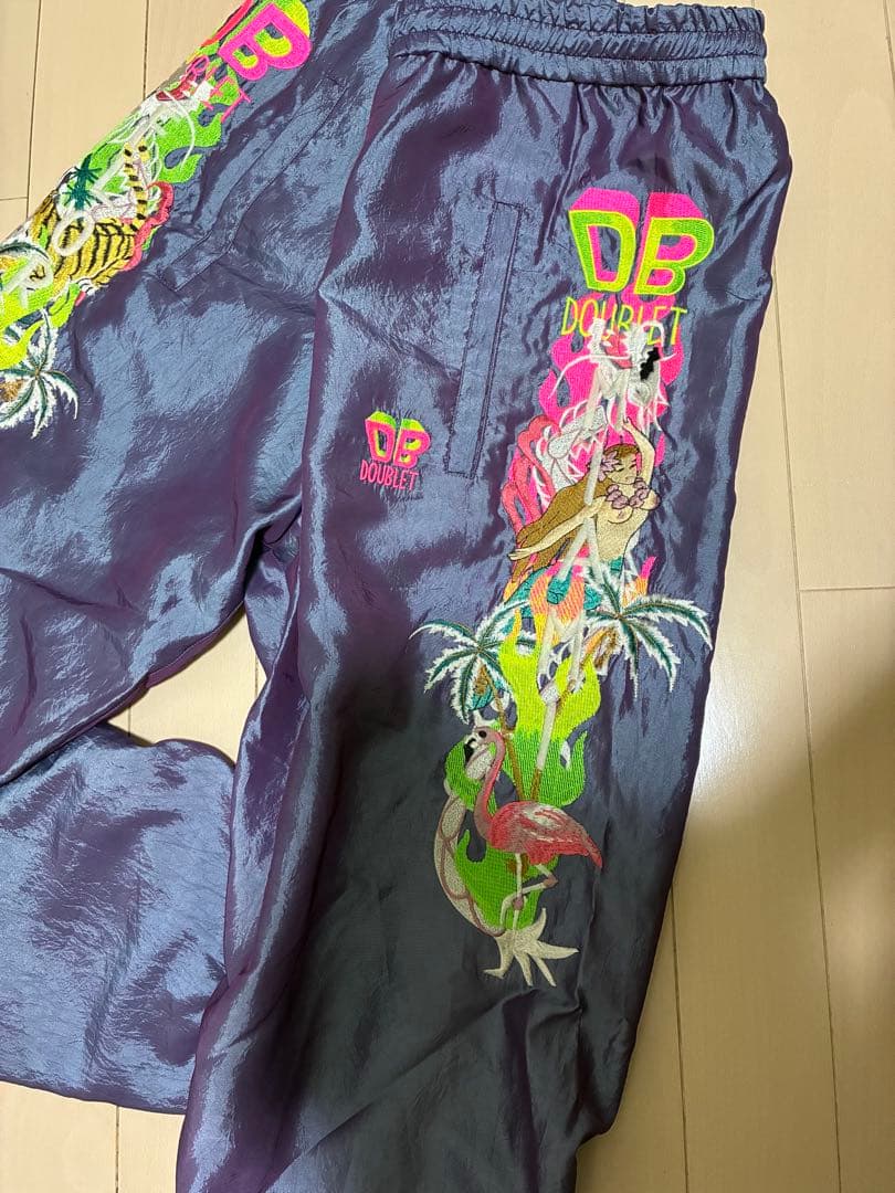 パンツ doublet CHAOS EMBROIDERY CHAMBRAY PANTS