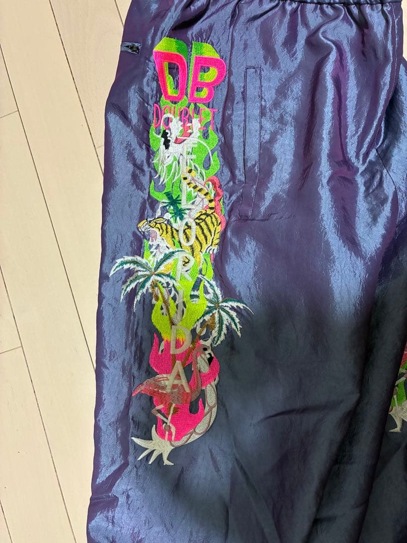 パンツ doublet CHAOS EMBROIDERY CHAMBRAY PANTS