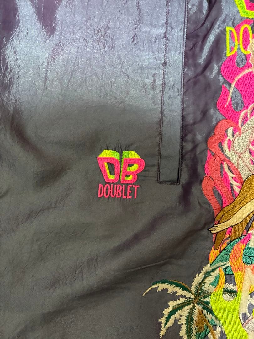 パンツ doublet CHAOS EMBROIDERY CHAMBRAY PANTS