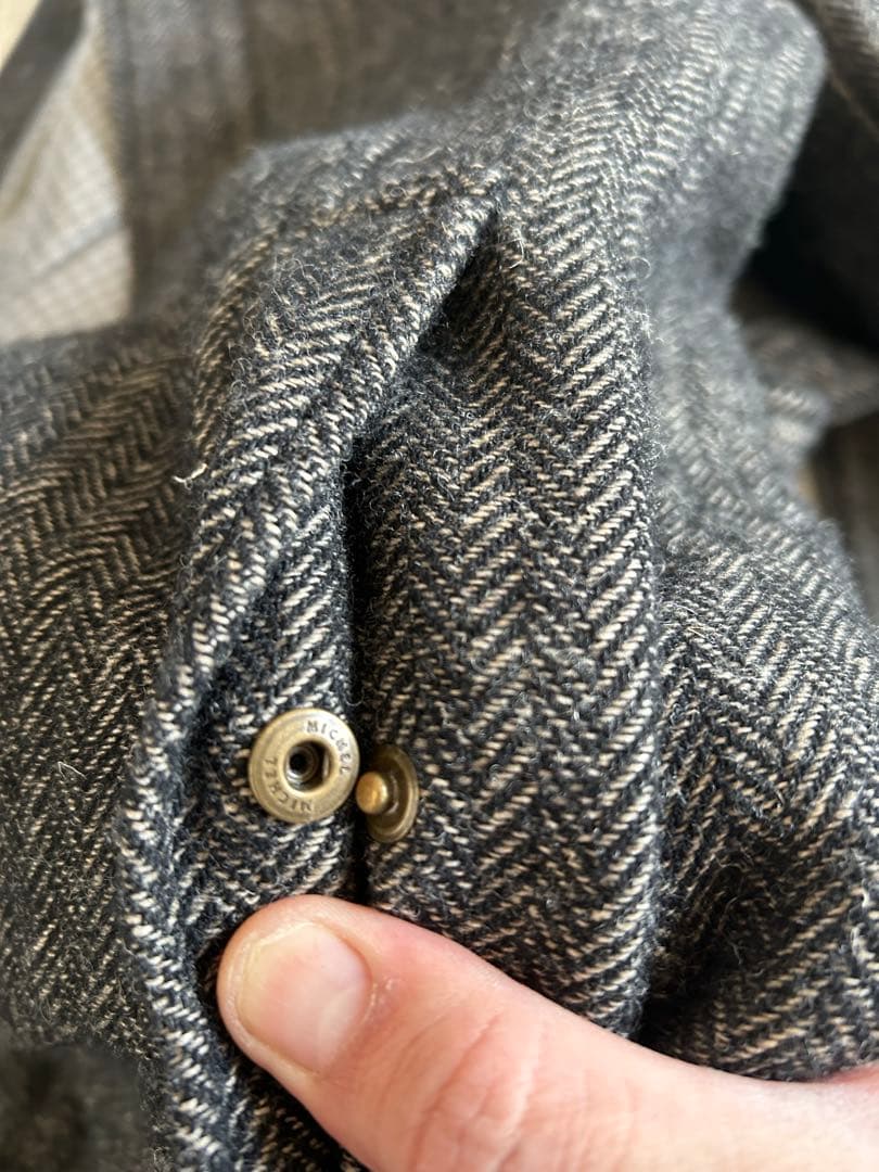 RJB ヘリンボーングレーコート