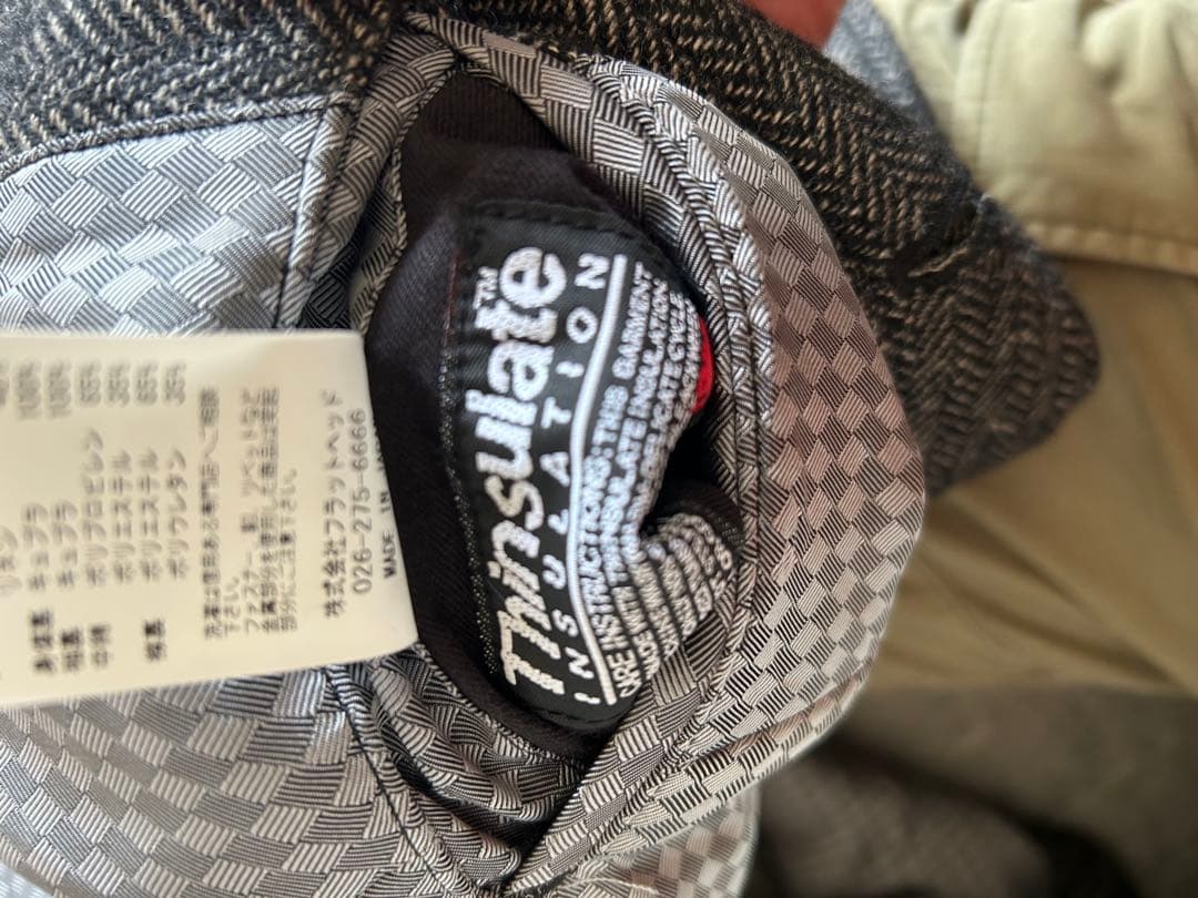 RJB ヘリンボーングレーコート