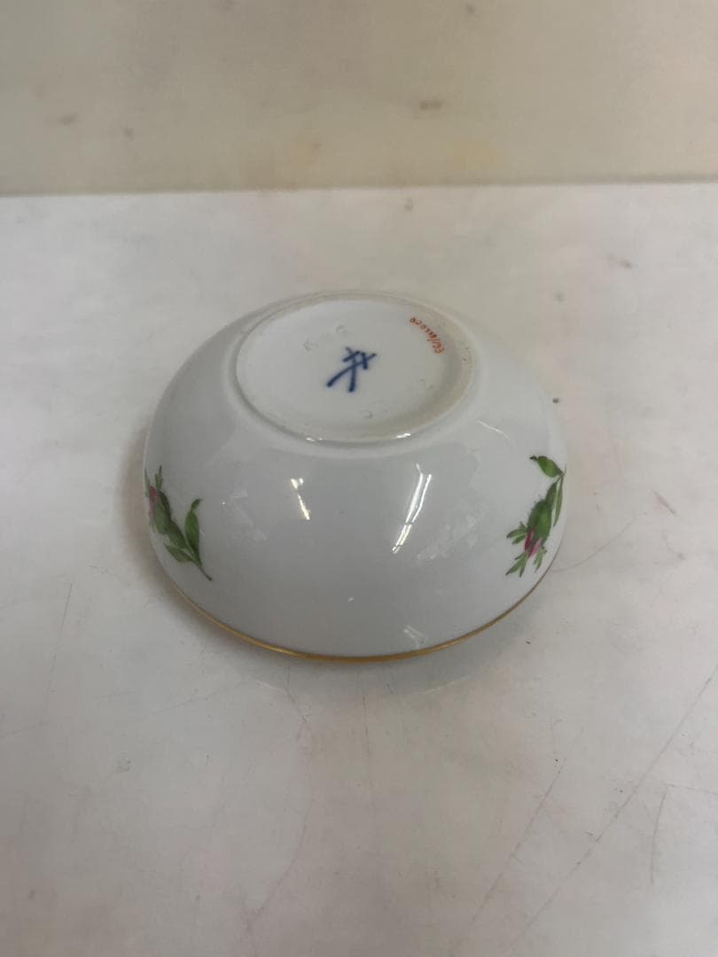 マイセン meissen　小物入れ　ボンボニエール ローズ