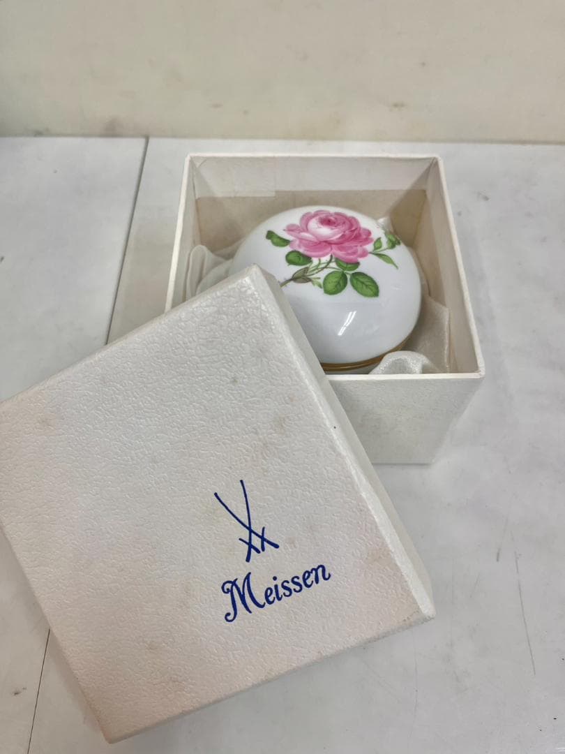 マイセン meissen　小物入れ　ボンボニエール ローズ
