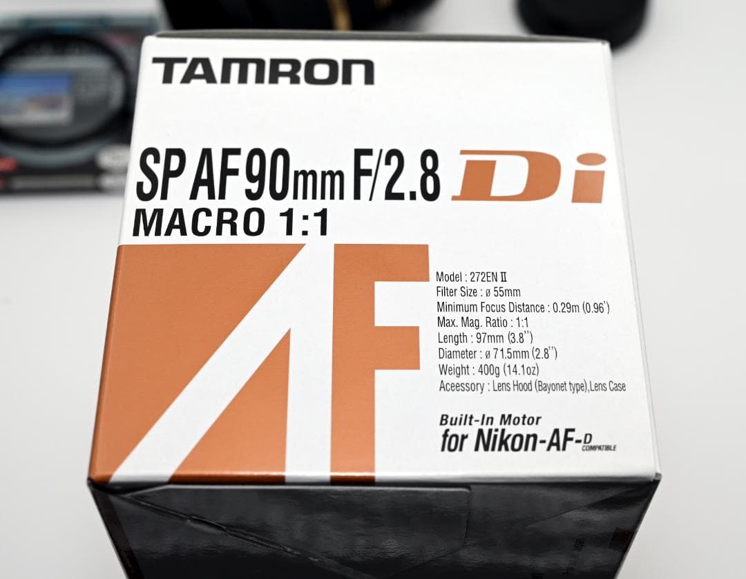美品 タムロン TAMRON AF90mm F/2.8 マクロ ニコン用
