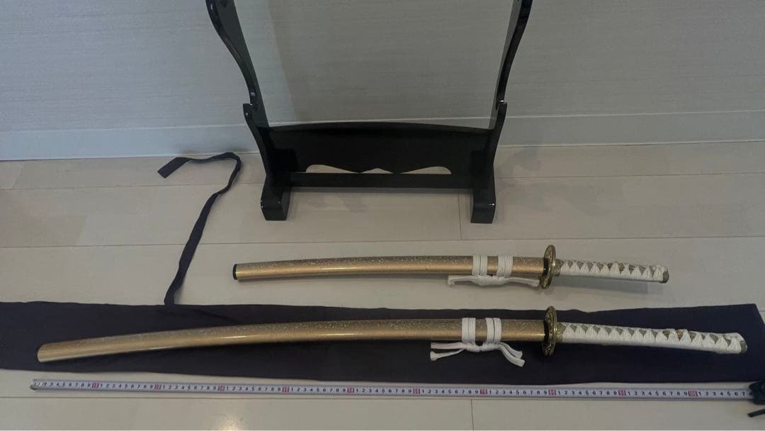 【超美品】模造刀　2本　台座、刀袋付き