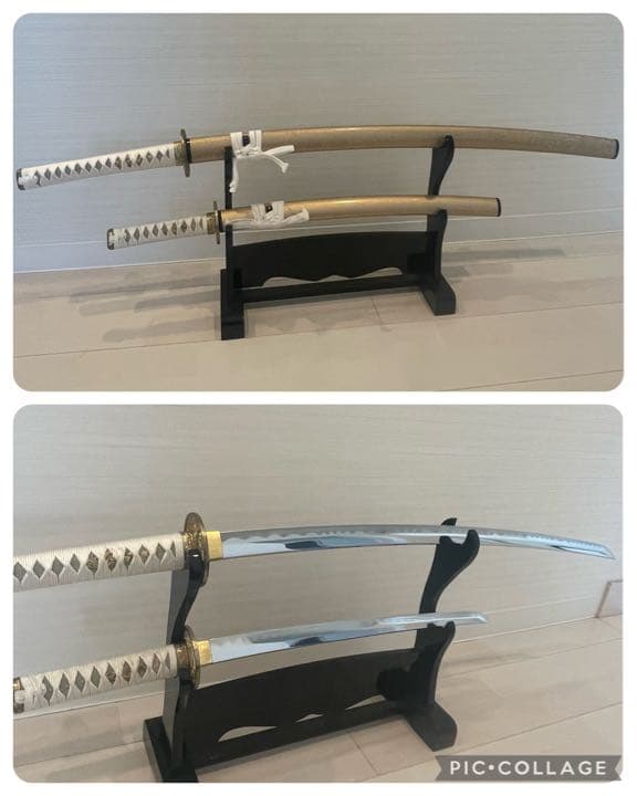 【超美品】模造刀　2本　台座、刀袋付き