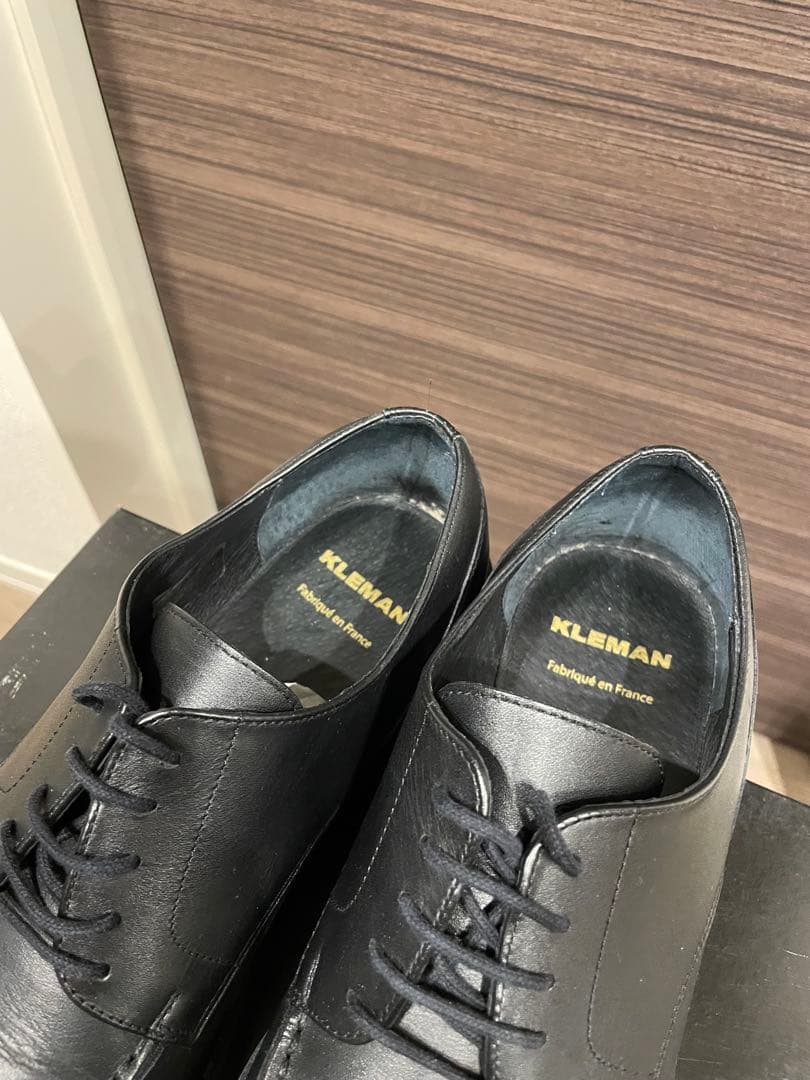 KLEMAN レザーシューズ 43 ブラック