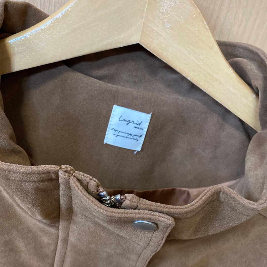 アングリッド　フェイクスウェードブルゾン