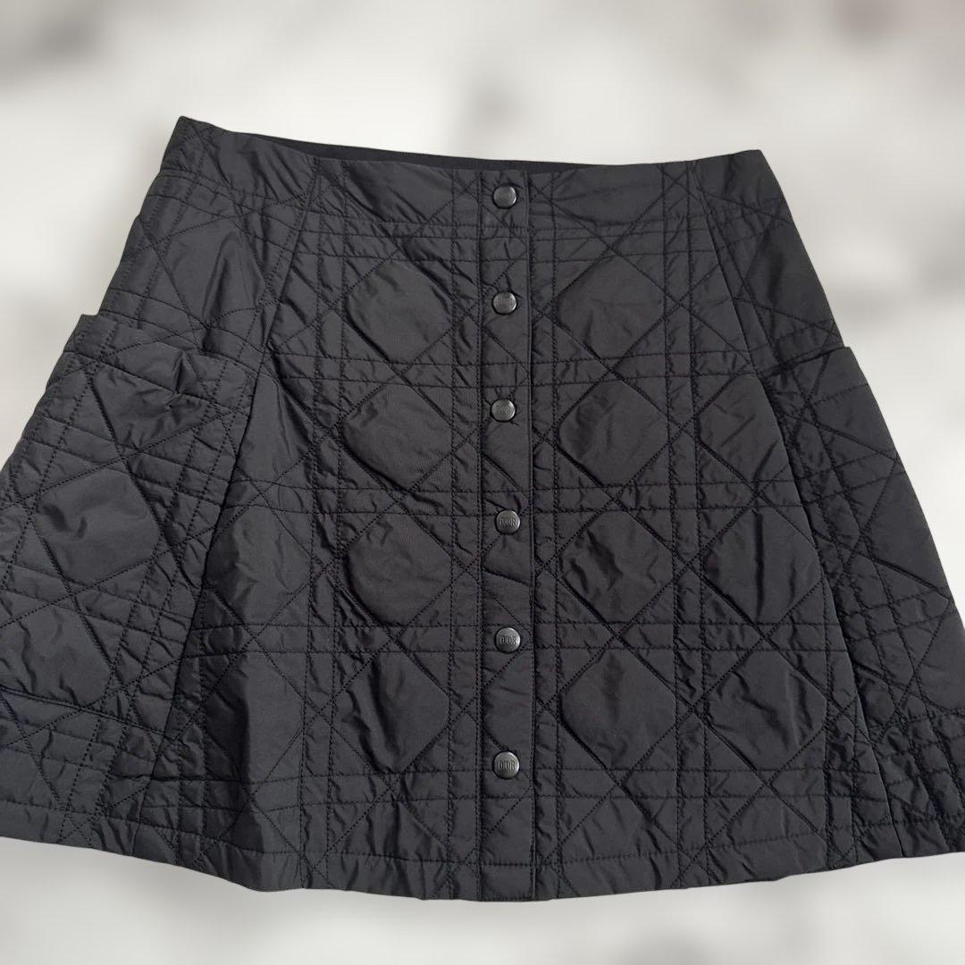 DIOR 黒 キルティング ミニスカート
