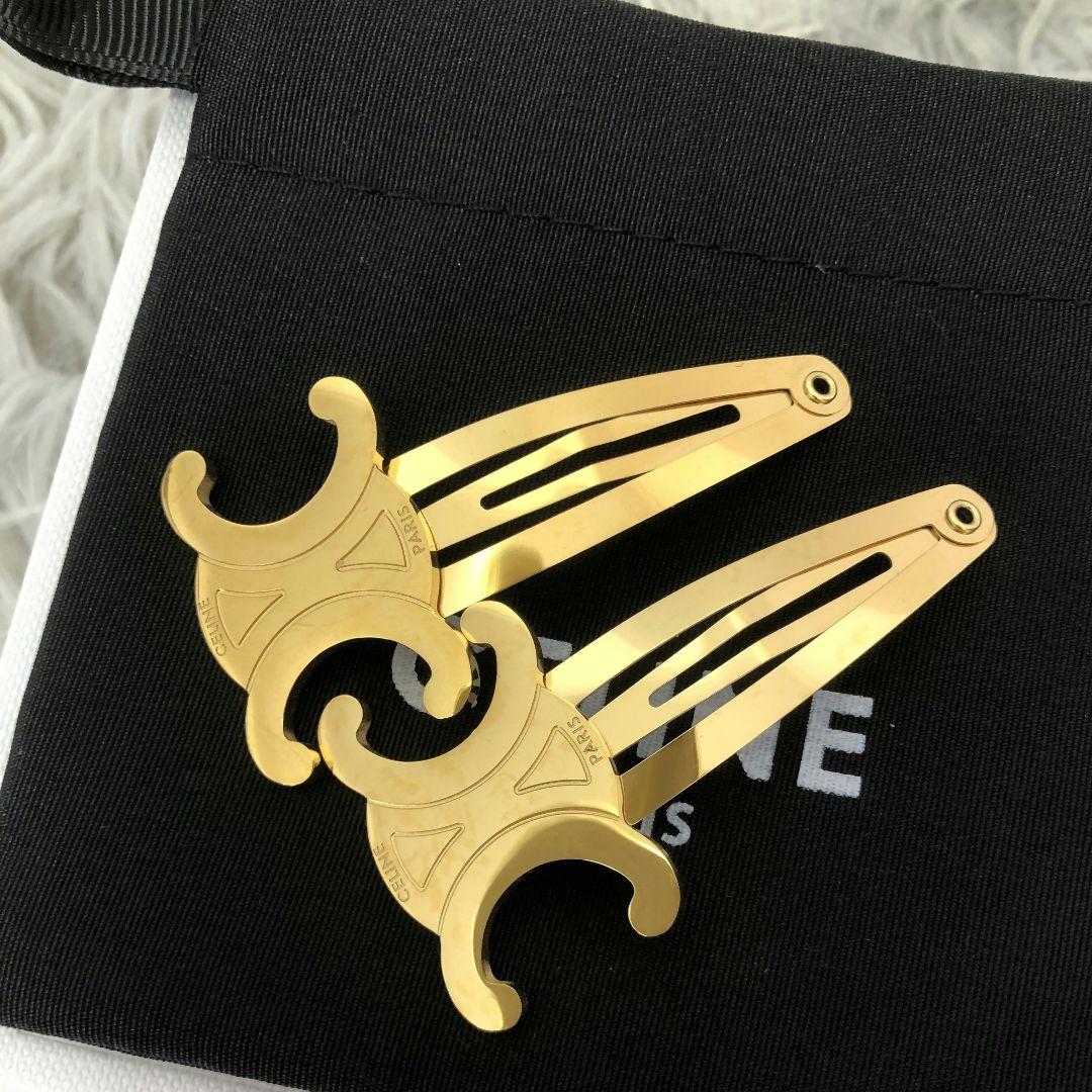 セリーヌ　トリオンフ スナップヘアクリップ　ヘアアクセサリー