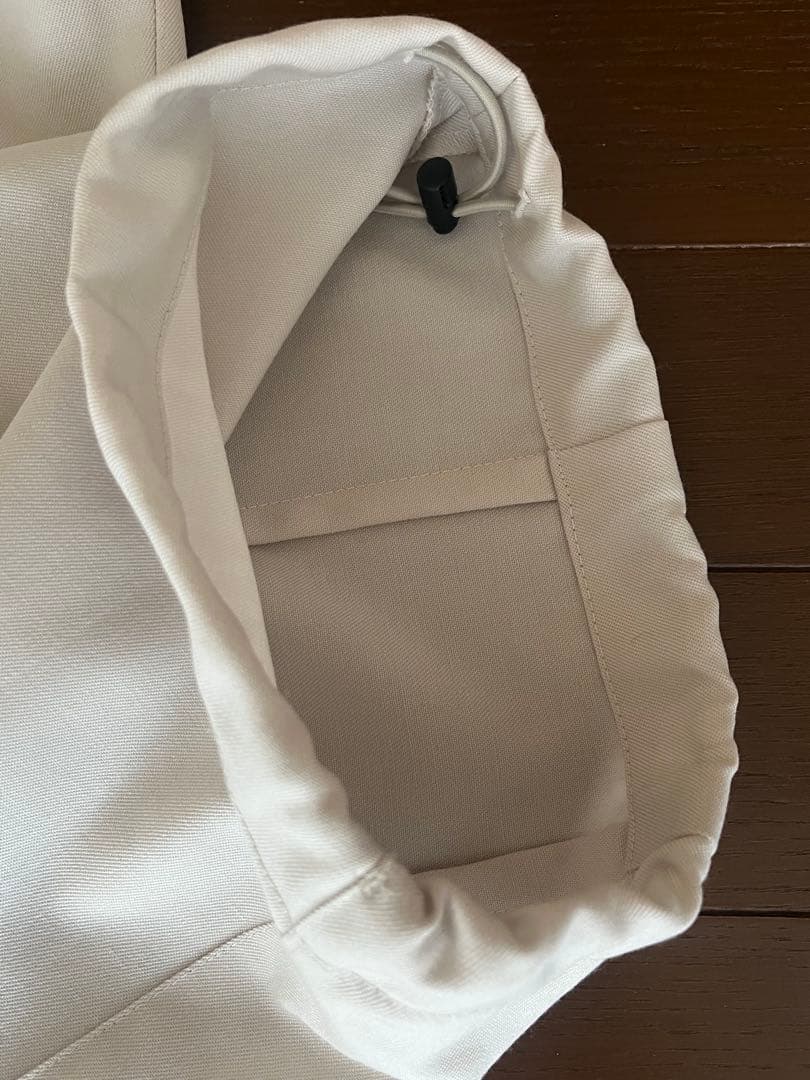 WOOL WIDE TUCK PANTS/WARM CREAM サイズ1