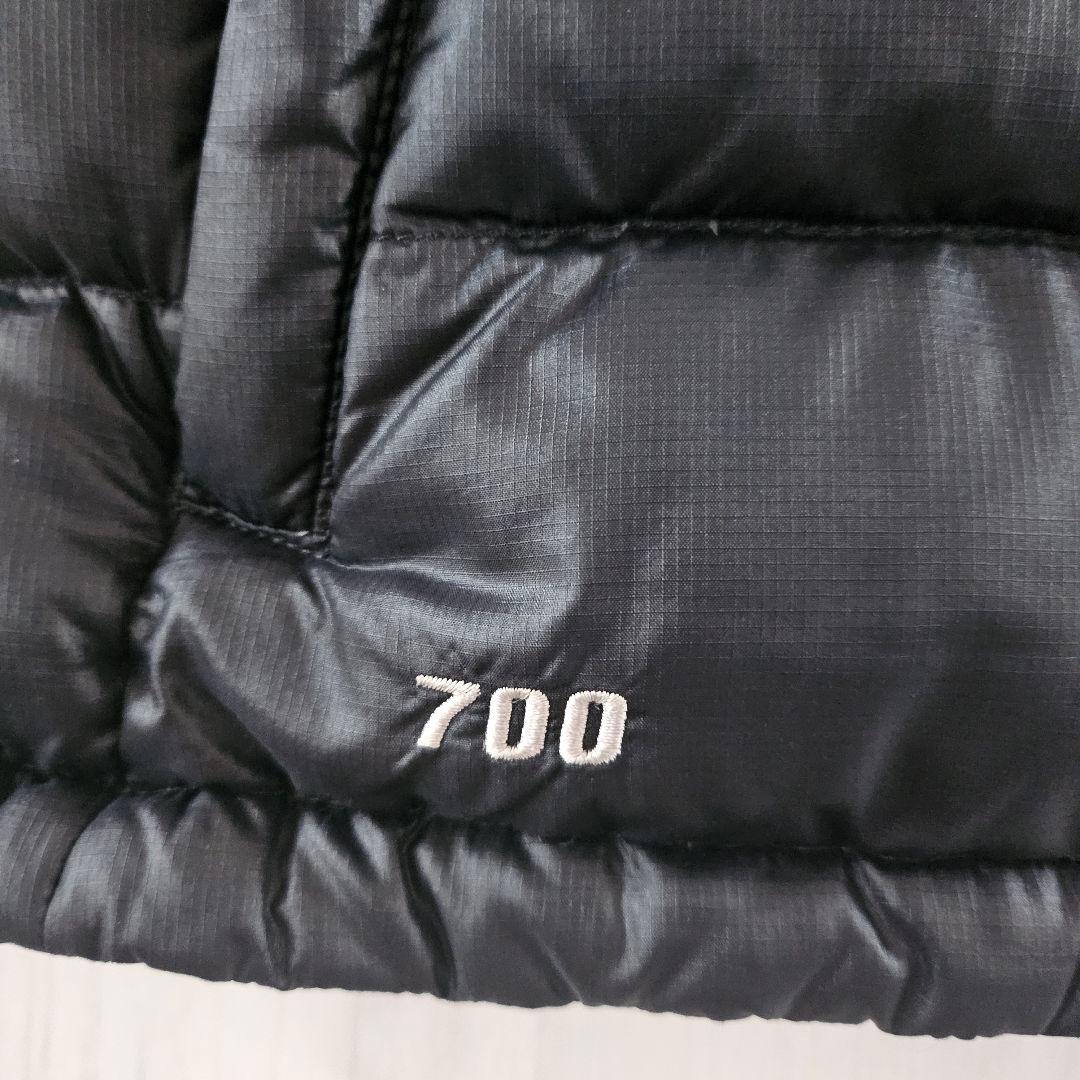 【大人気】ノースフェイス ダウンベスト ヌプシ 刺繍ロゴ 黒 レディース M