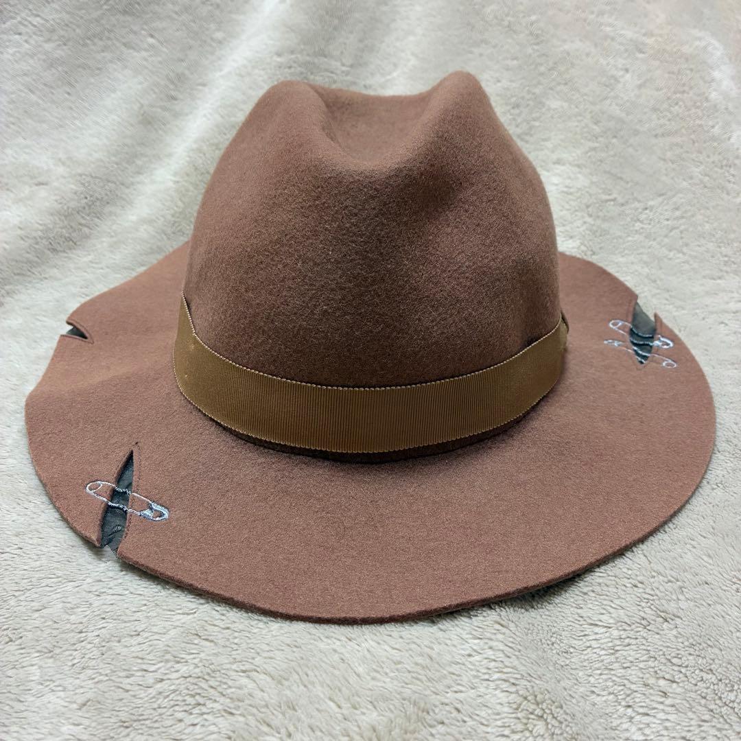 NAKID by G.V.G.V.ウールハット 安全ピンデザイン 2点セット