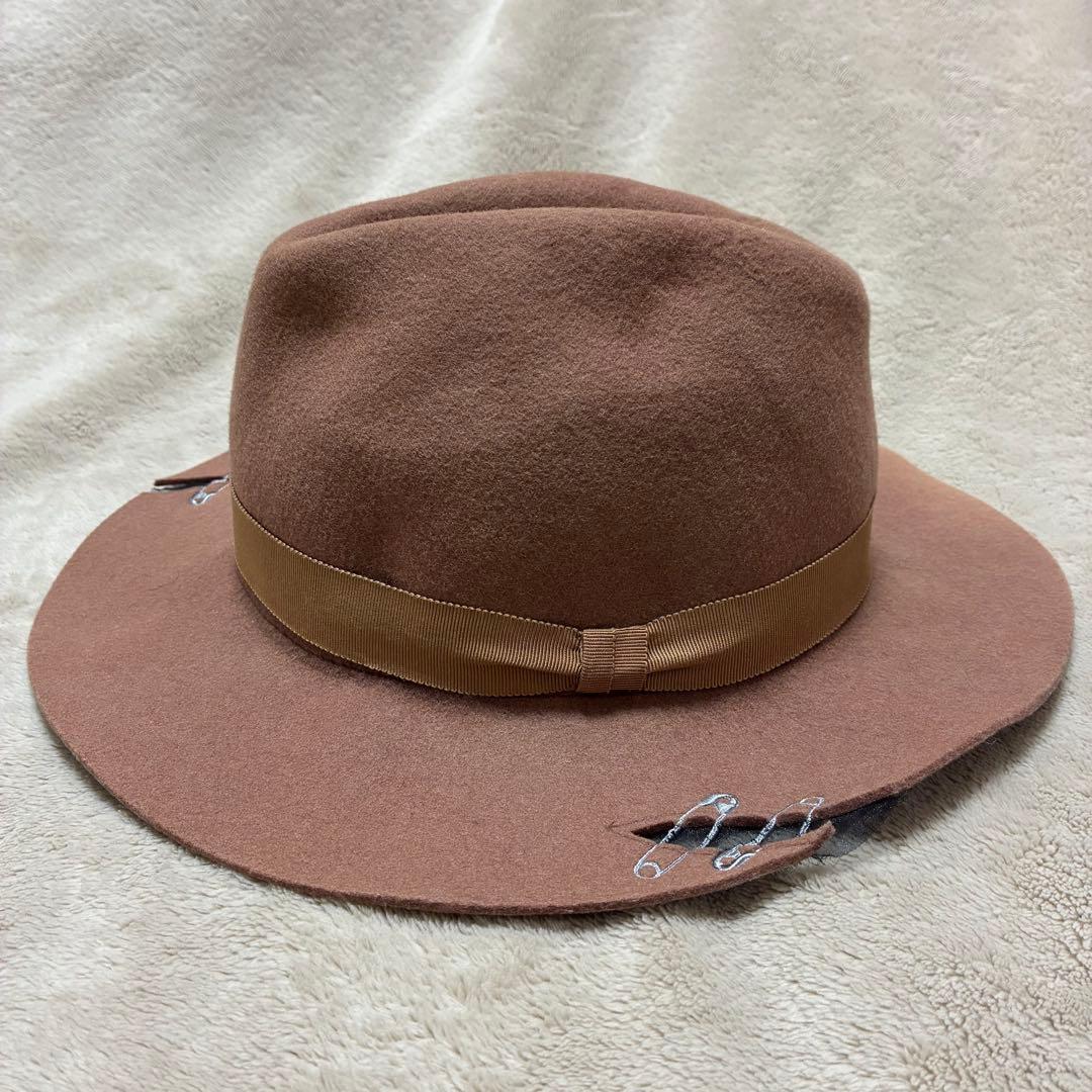 NAKID by G.V.G.V.ウールハット 安全ピンデザイン 2点セット