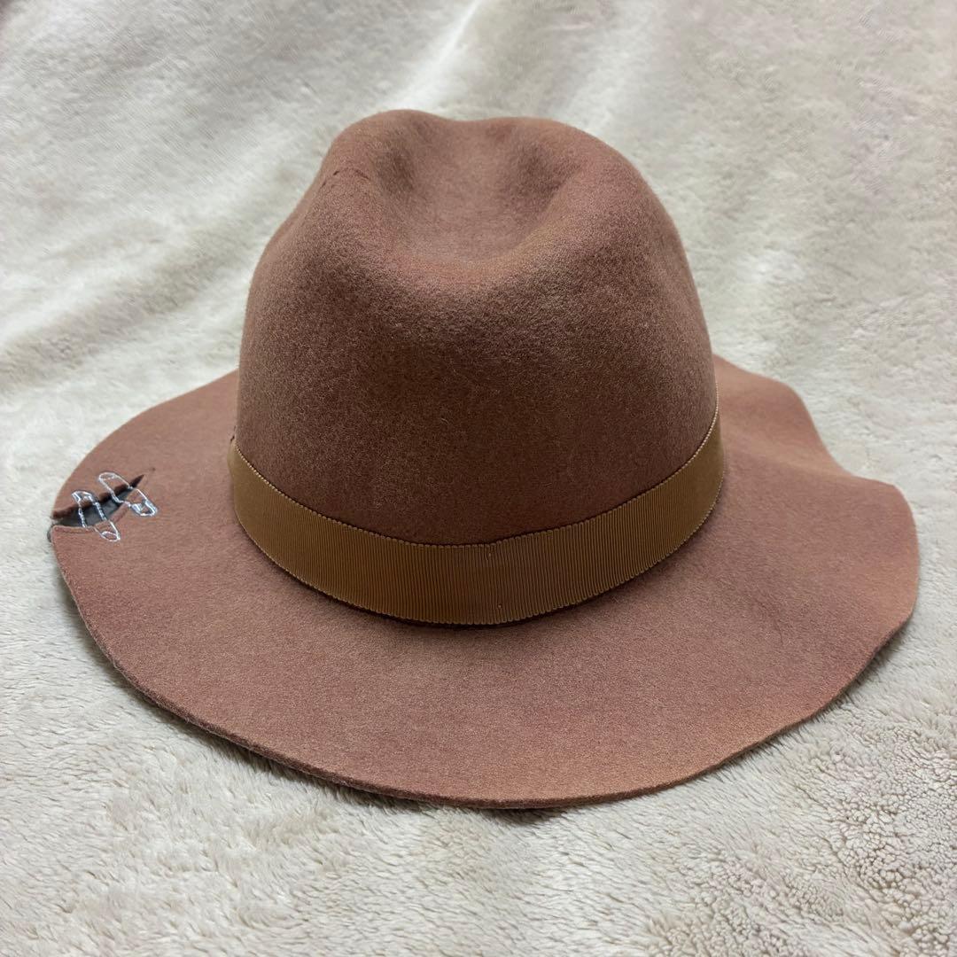 NAKID by G.V.G.V.ウールハット 安全ピンデザイン 2点セット