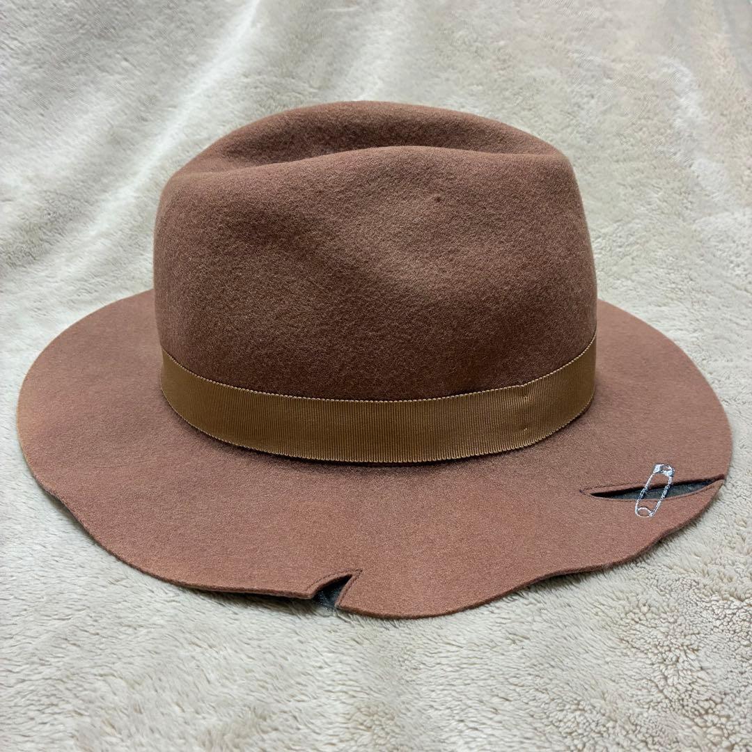 NAKID by G.V.G.V.ウールハット 安全ピンデザイン 2点セット