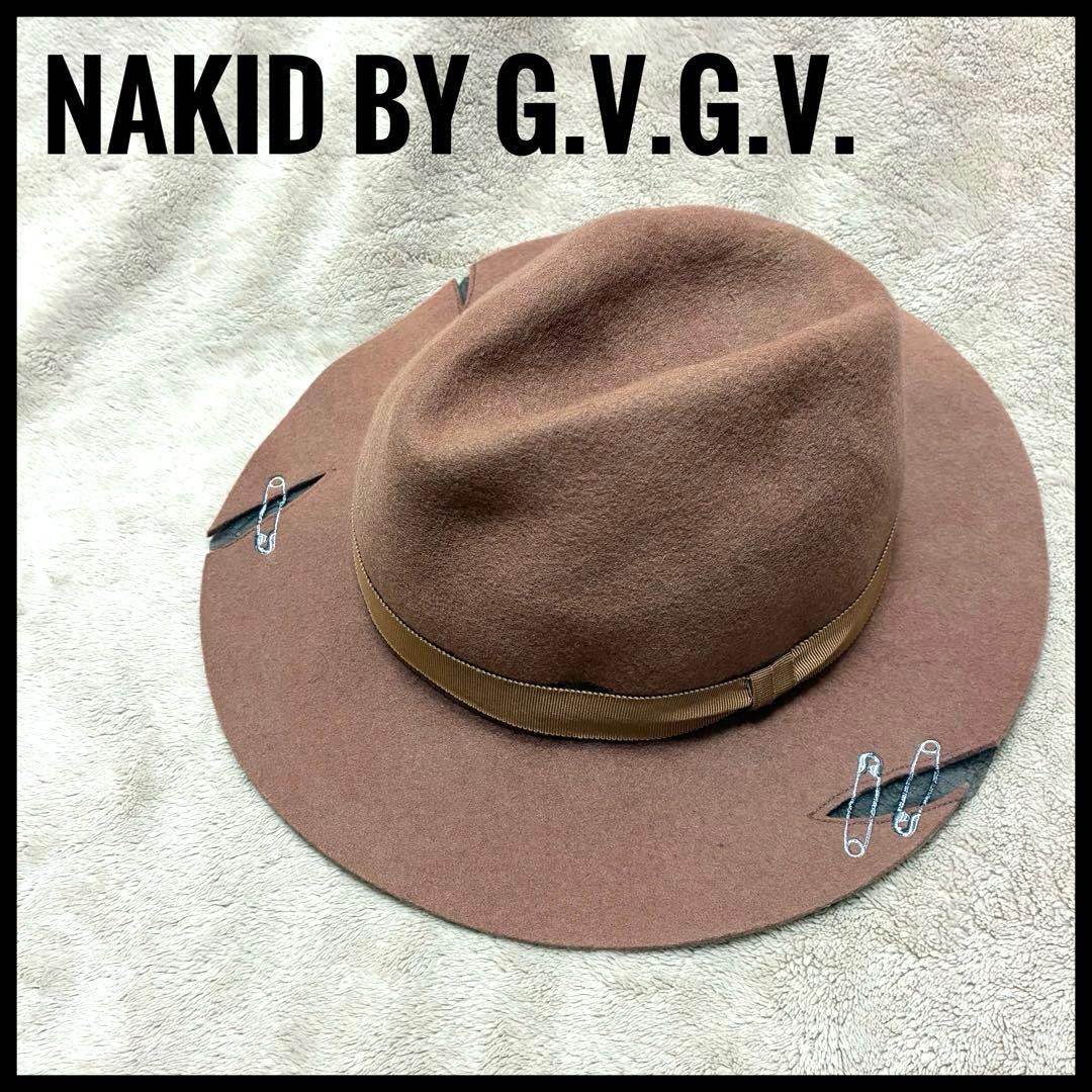NAKID by G.V.G.V.ウールハット 安全ピンデザイン 2点セット