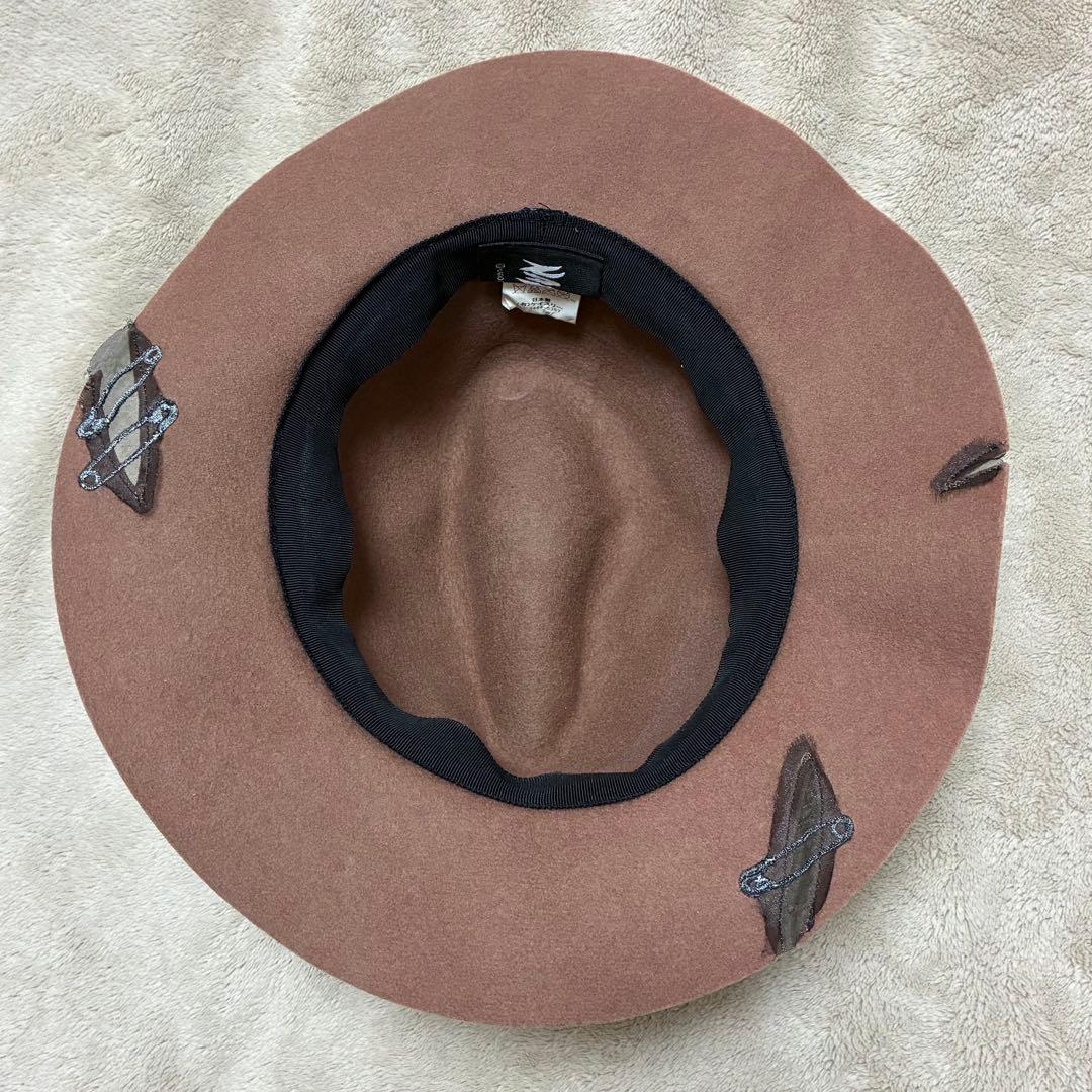 NAKID by G.V.G.V.ウールハット 安全ピンデザイン 2点セット