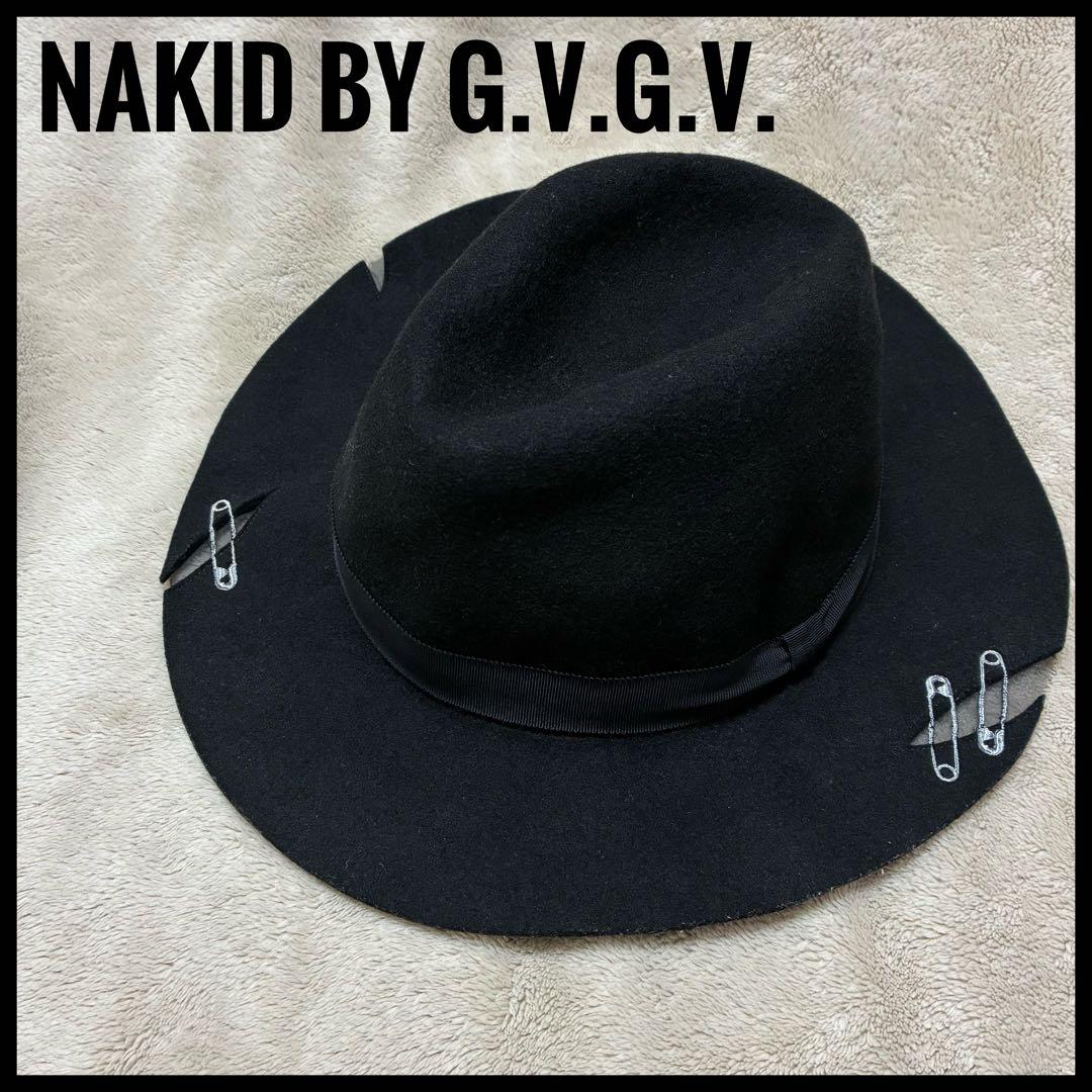 NAKID by G.V.G.V.ウールハット 安全ピンデザイン 2点セット